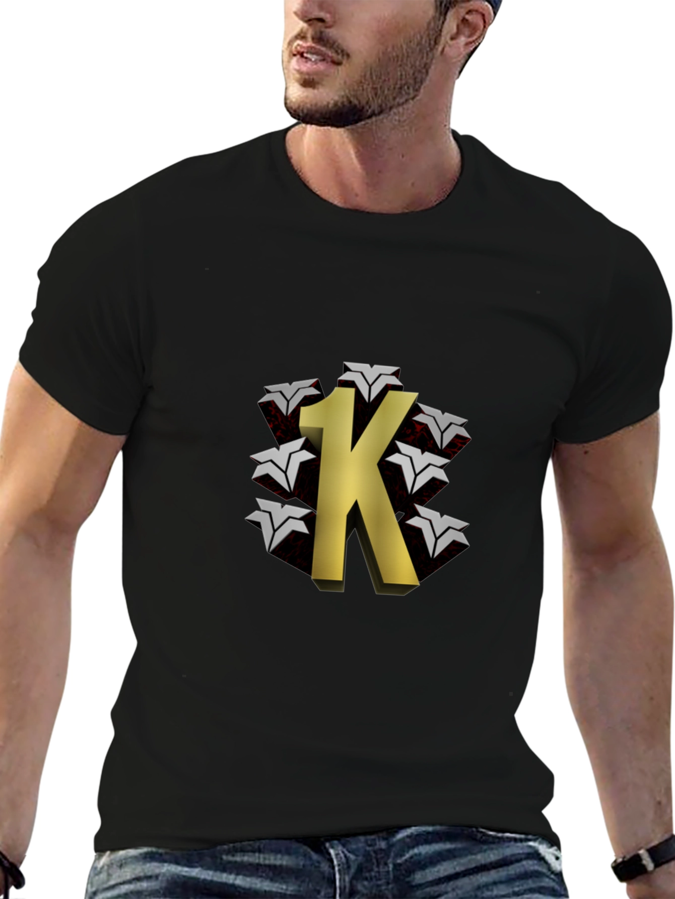 1K Graphic Black T-Shirt