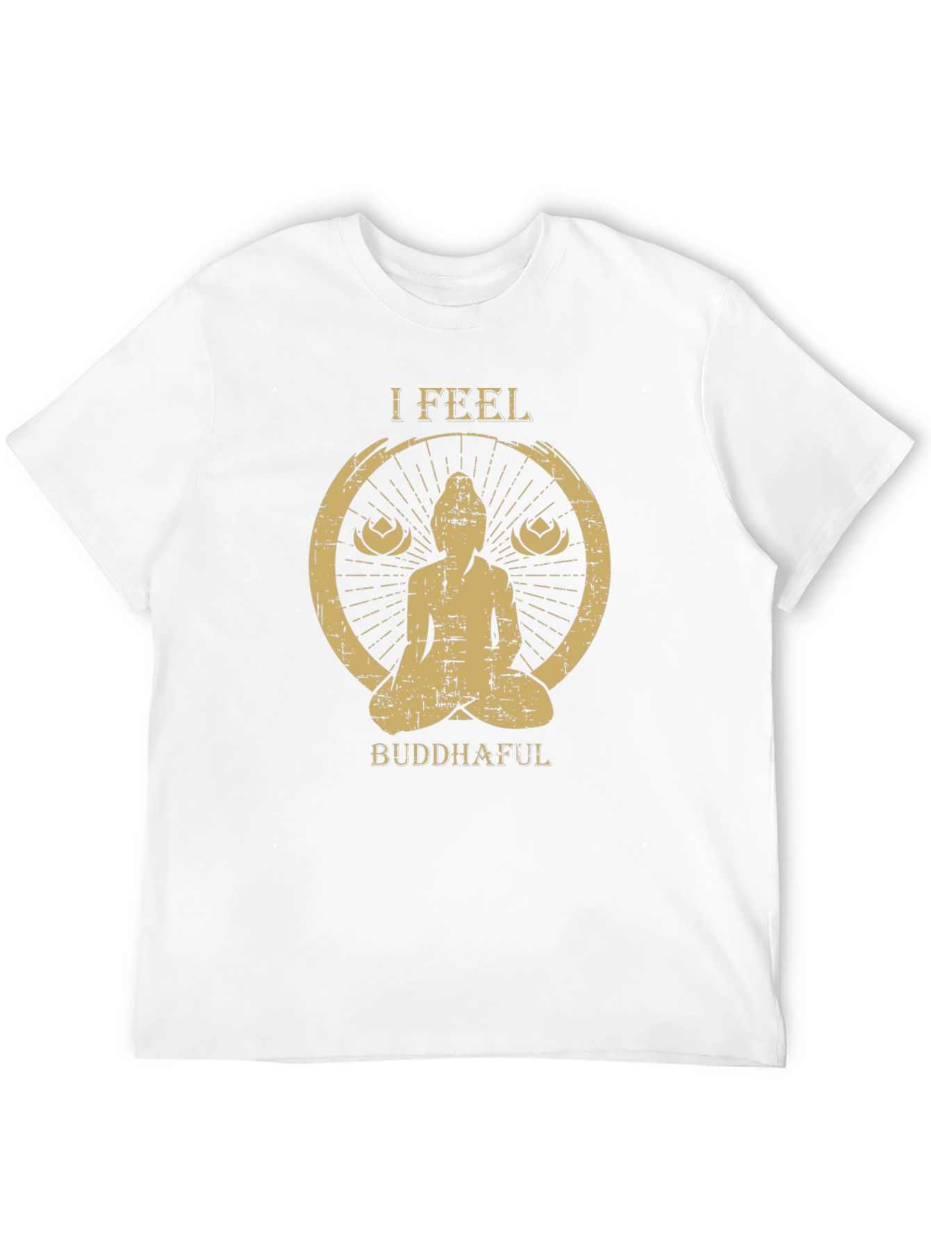 I Feel Buddhaful T-Shirt - Meditating Zen Tee