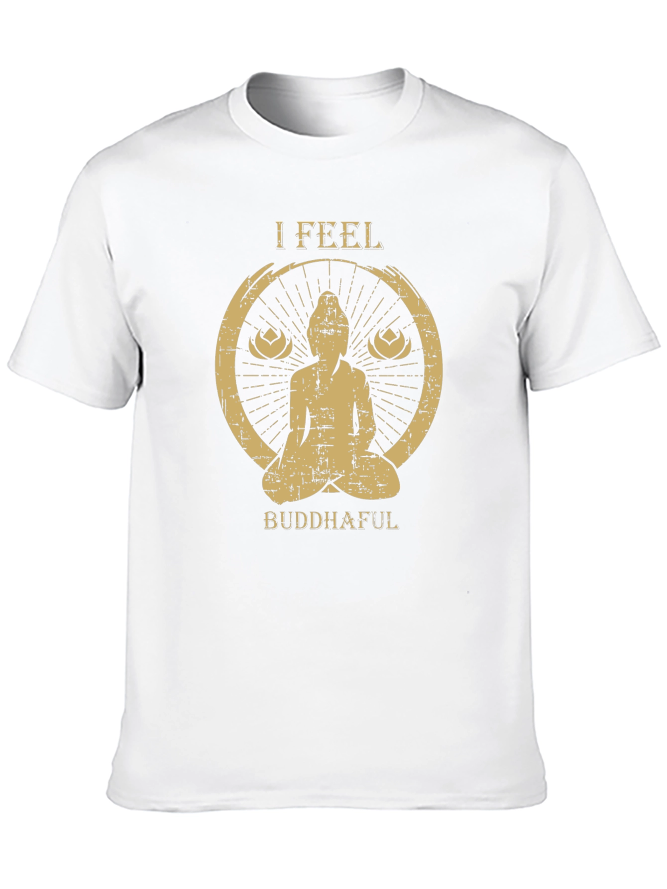 I Feel Buddhaful T-Shirt - Meditating Zen Tee