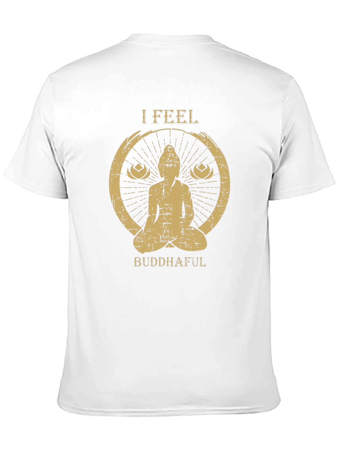 I Feel Buddhaful T-Shirt - Meditating Zen Tee
