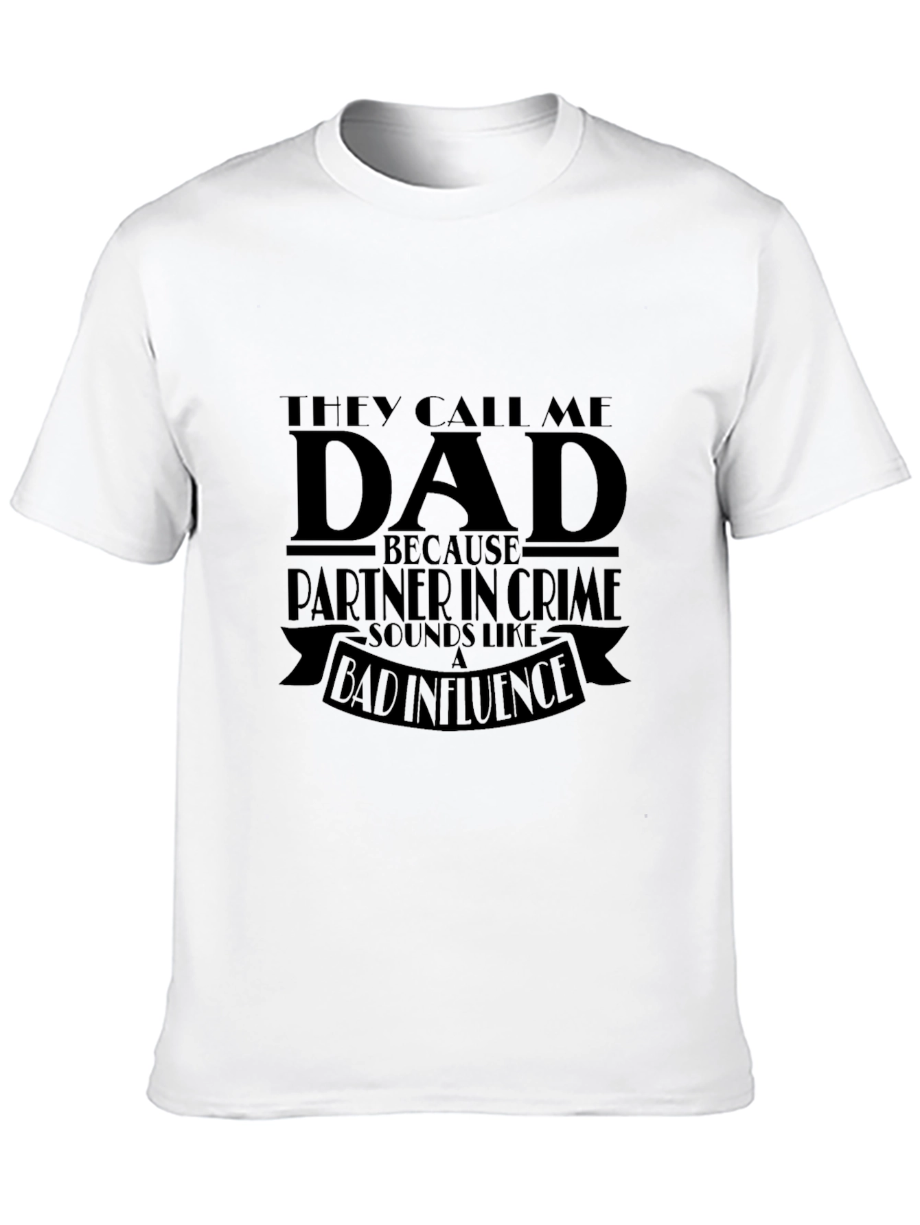 Dad Partner in Crime T-Shirt - Black Novelty Tee