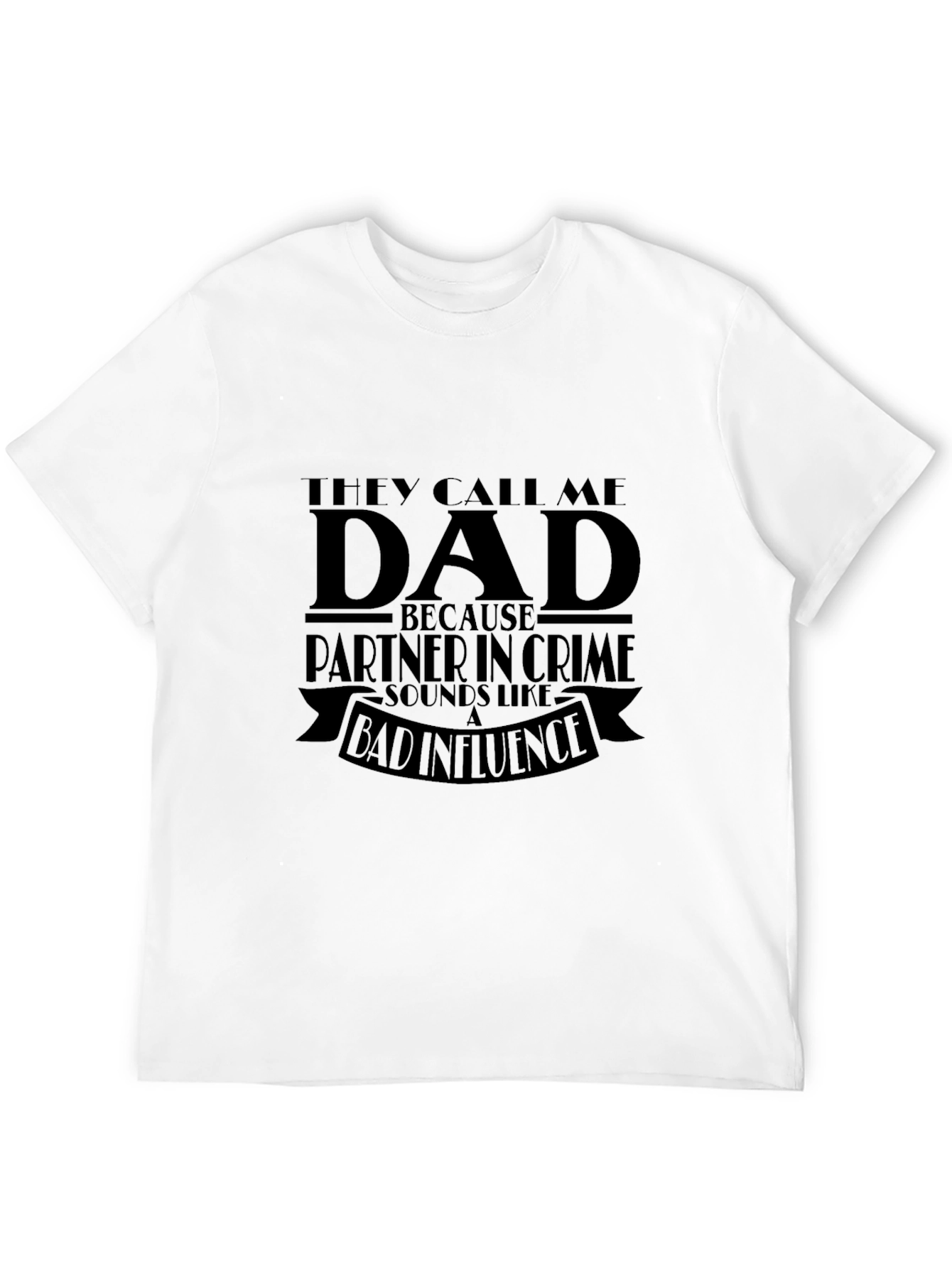 Dad Partner in Crime T-Shirt - Black Novelty Tee