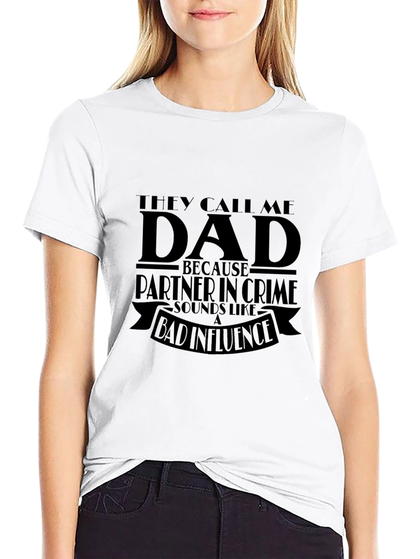Dad Partner in Crime T-Shirt - Black Novelty Tee