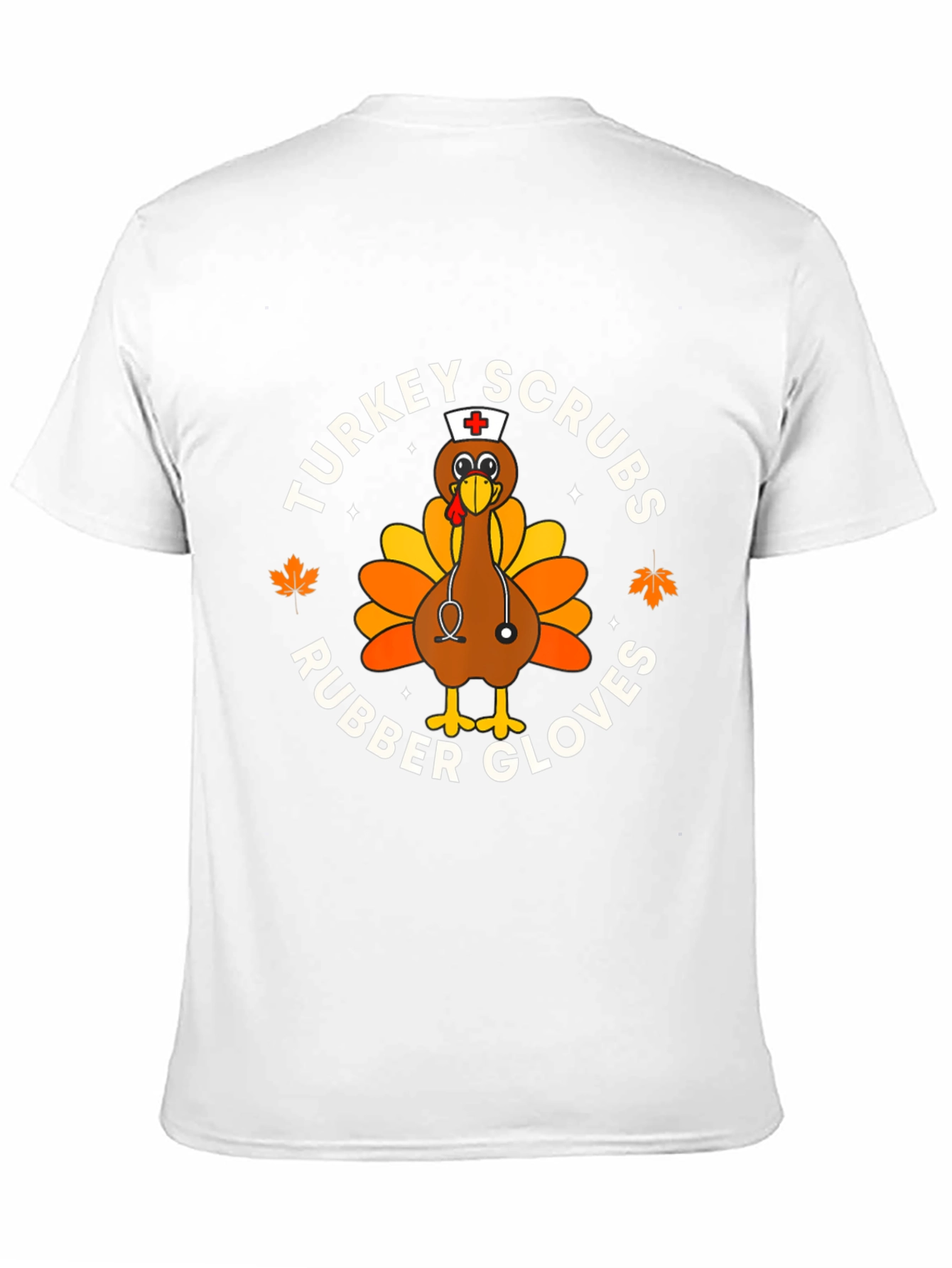 Turkey Scrubs Rubber Gloves Black Graphic Tee