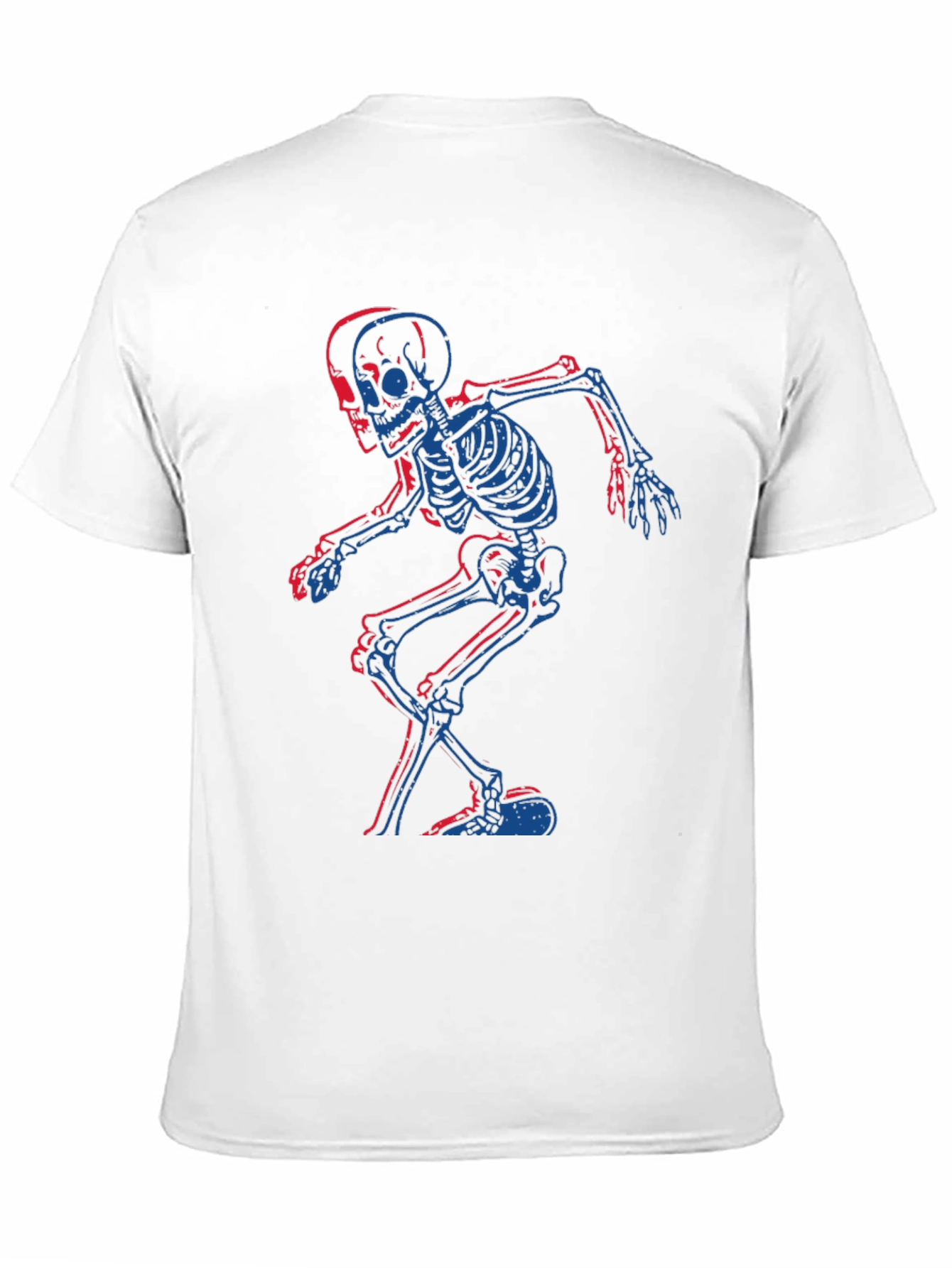 Skeleton Graphic Tee - Black Cotton T-Shirt