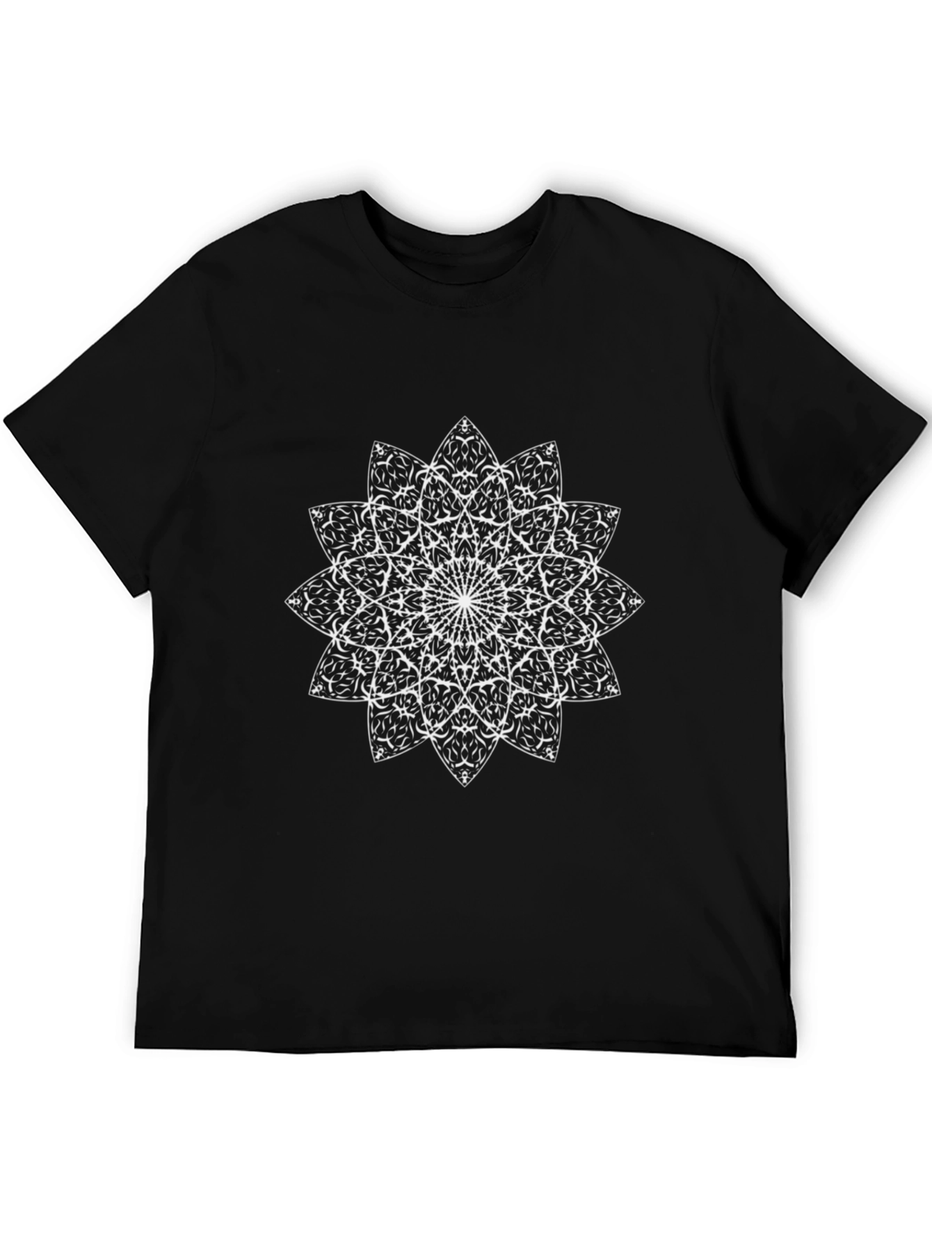 Black Mandala Graphic Tee - Stylish & Unique