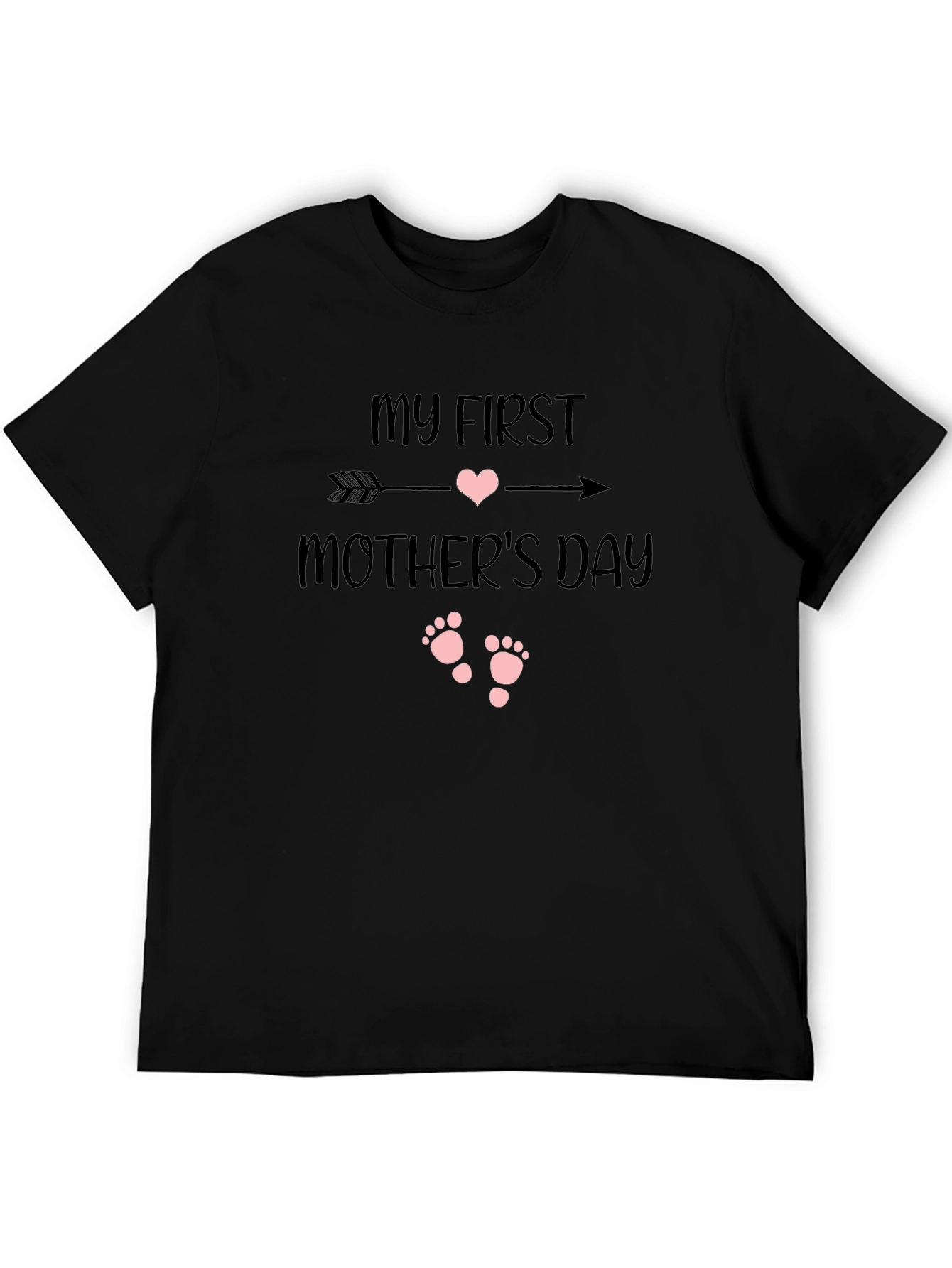 My First Mothers Day Black T-Shirt