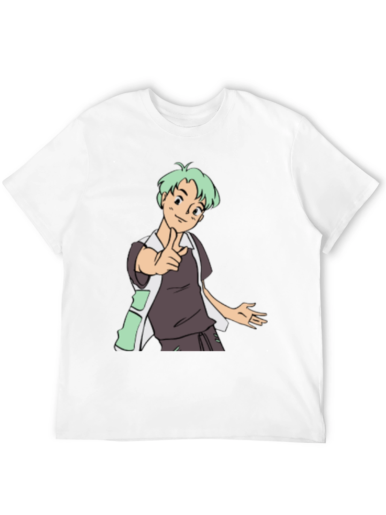 Anime Character Graphic Tee - Black Unisex T-Shirt