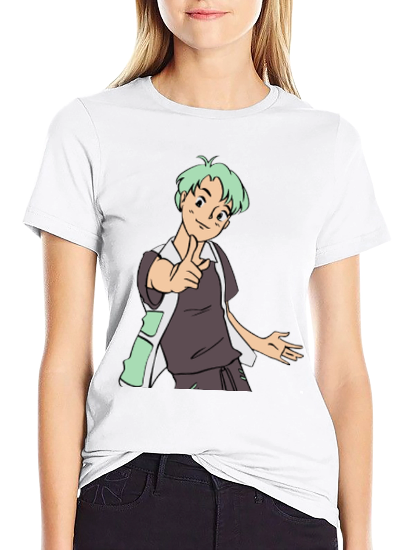 Anime Character Graphic Tee - Black Unisex T-Shirt