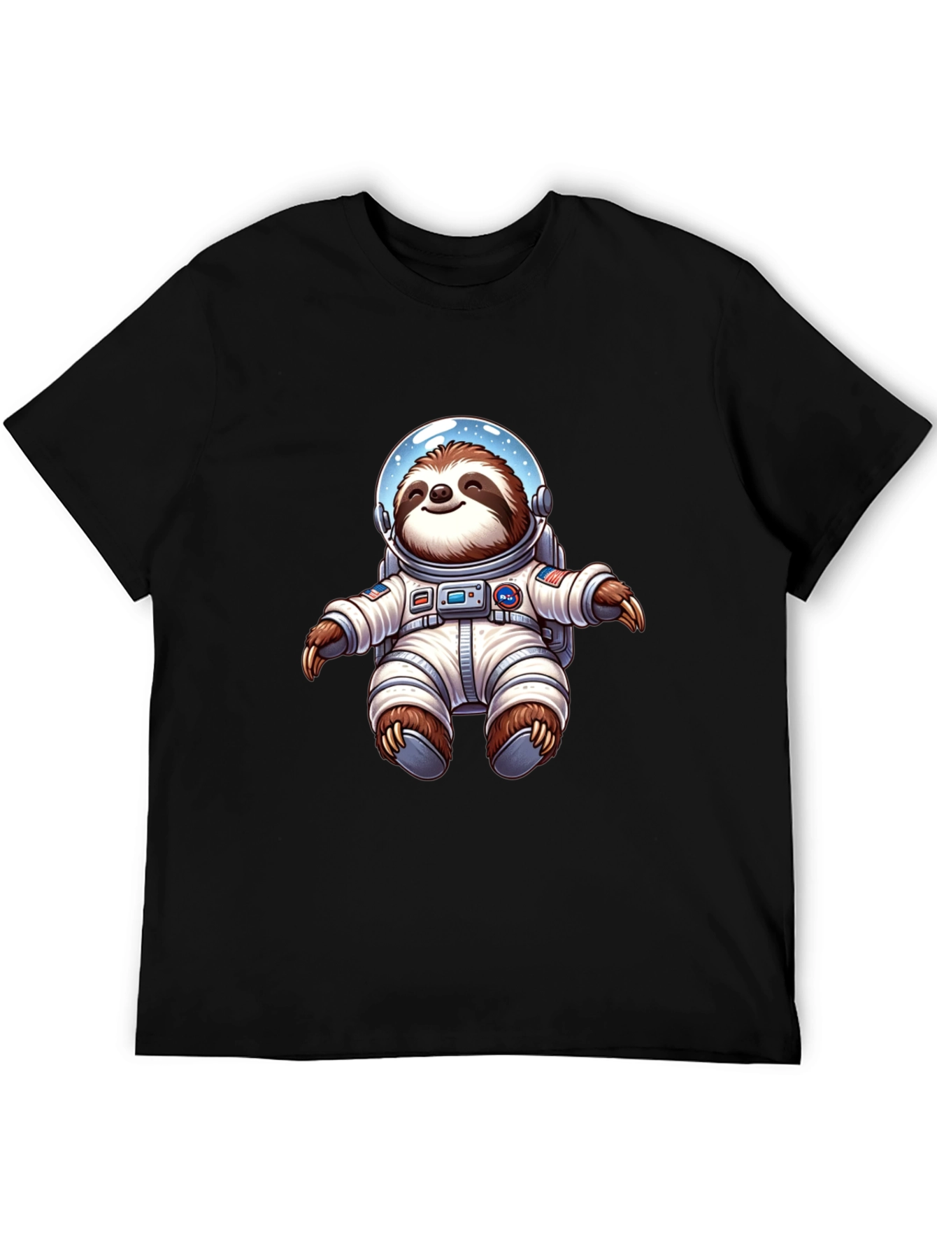 Astronaut Sloth Graphic Tee - Space Adventure