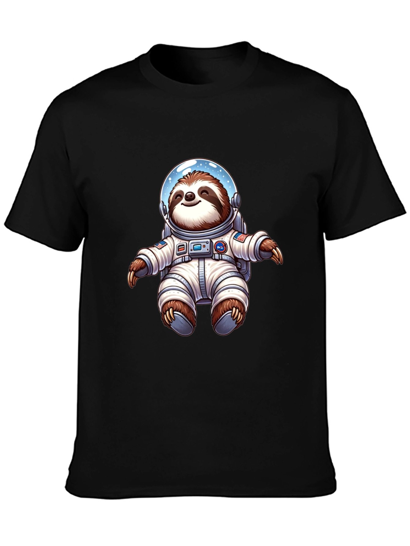 Astronaut Sloth Graphic Tee - Space Adventure
