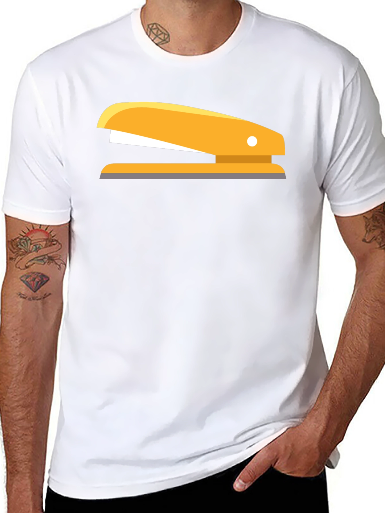 Stapler Graphic Tee - Black T-Shirt