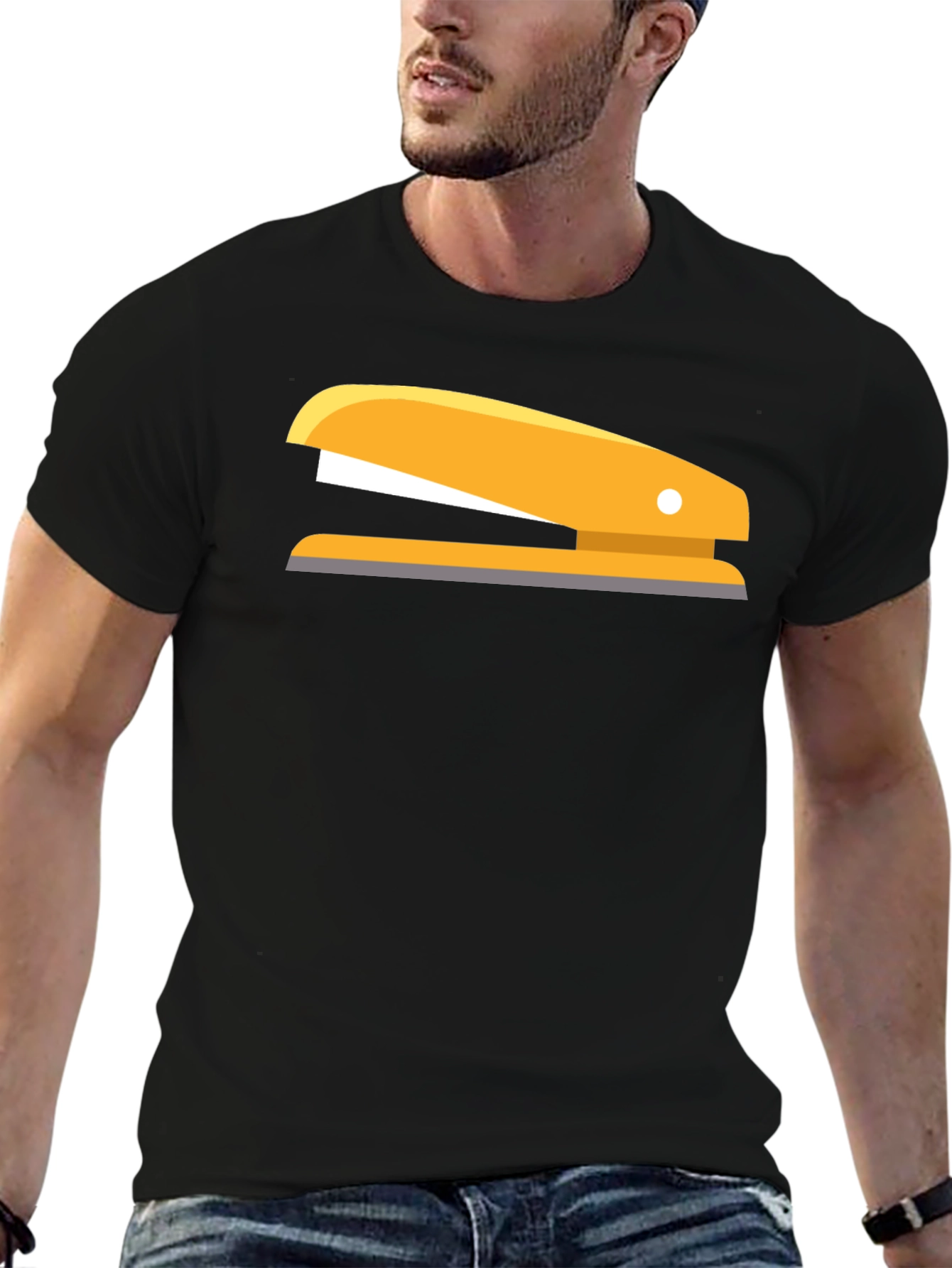 Stapler Graphic Tee - Black T-Shirt