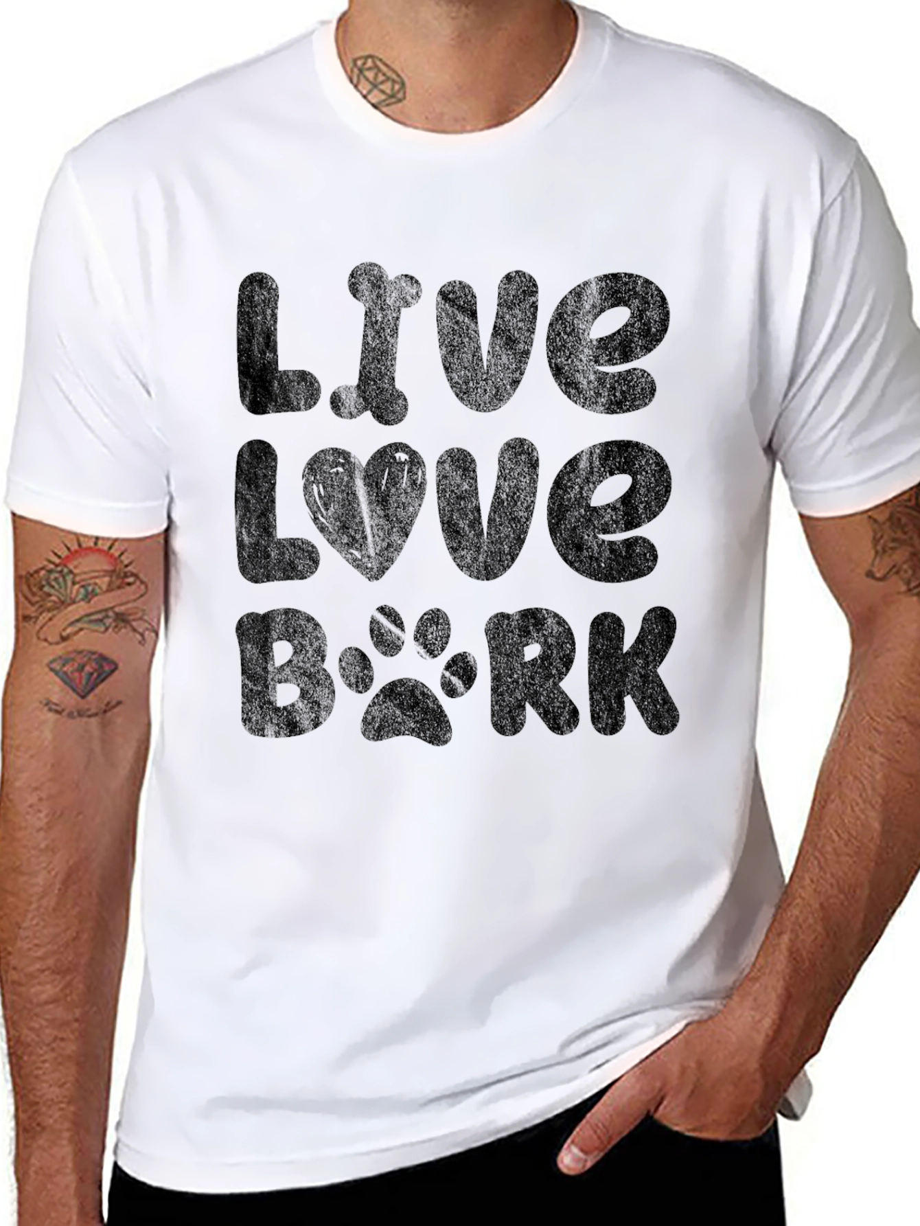Live Love Bark T-Shirt - Dog Lover Tee