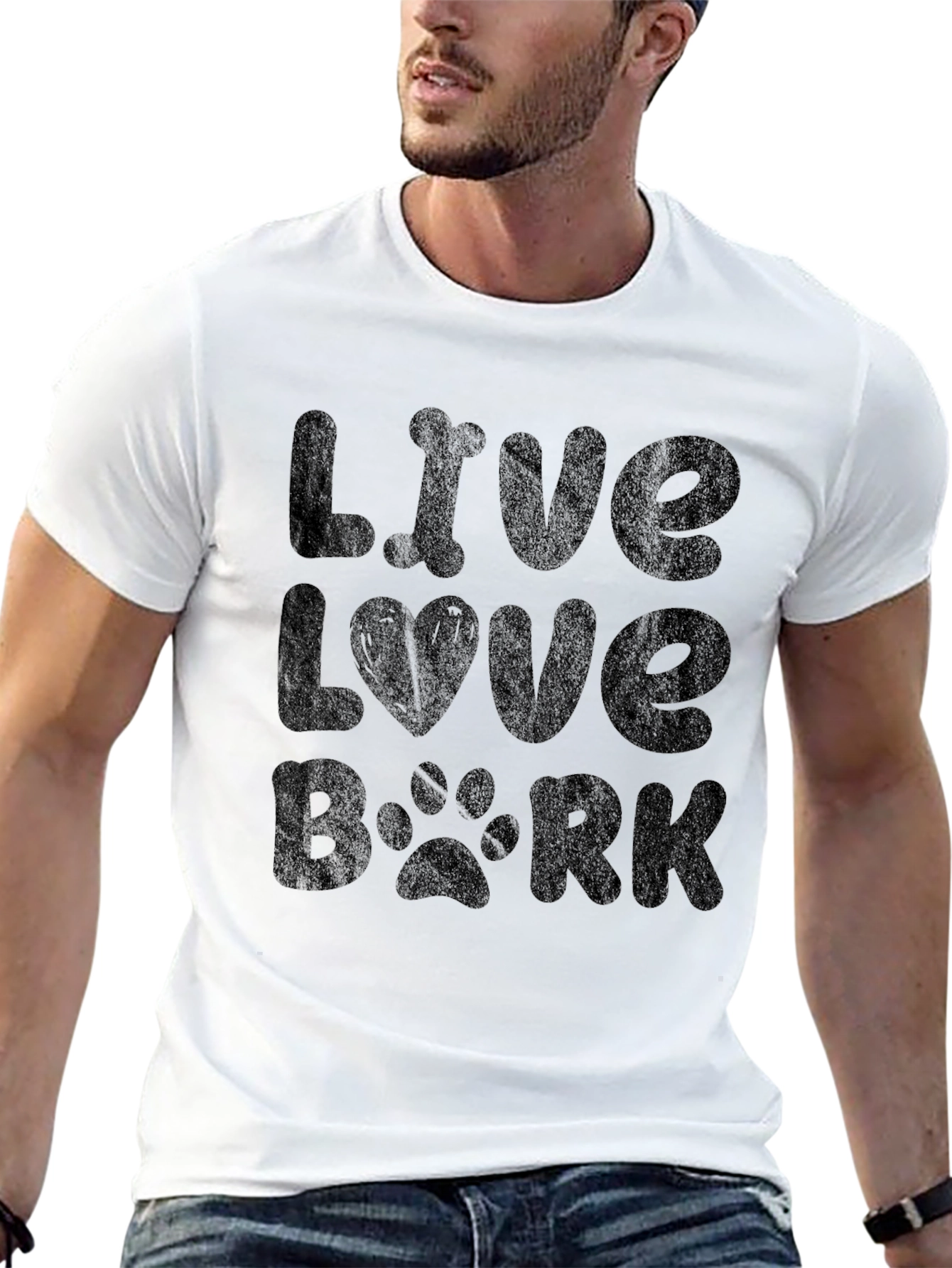 Live Love Bark T-Shirt - Dog Lover Tee