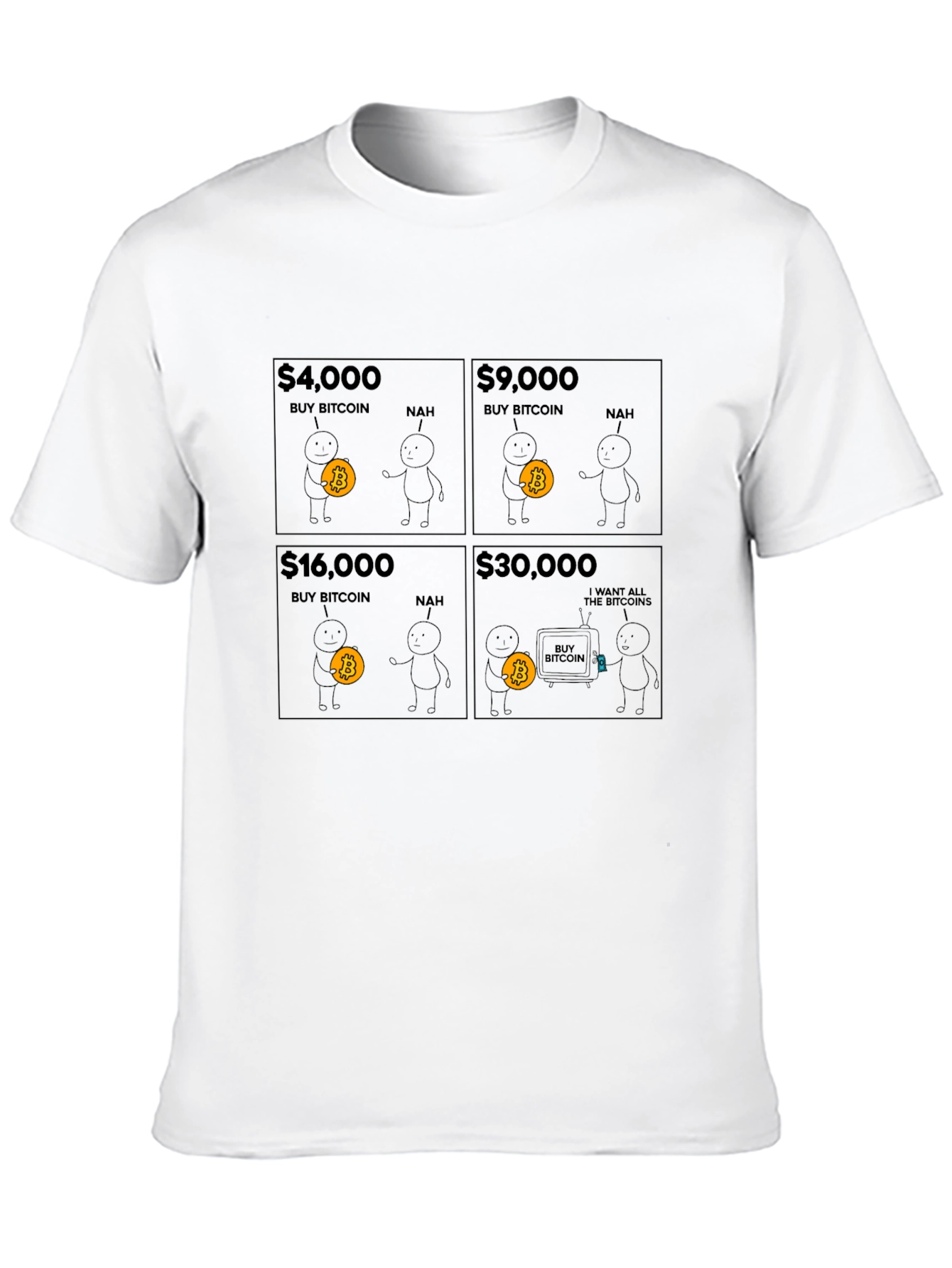 Bitcoin Evolution Graphic T-Shirt - Crypto HODL Tee