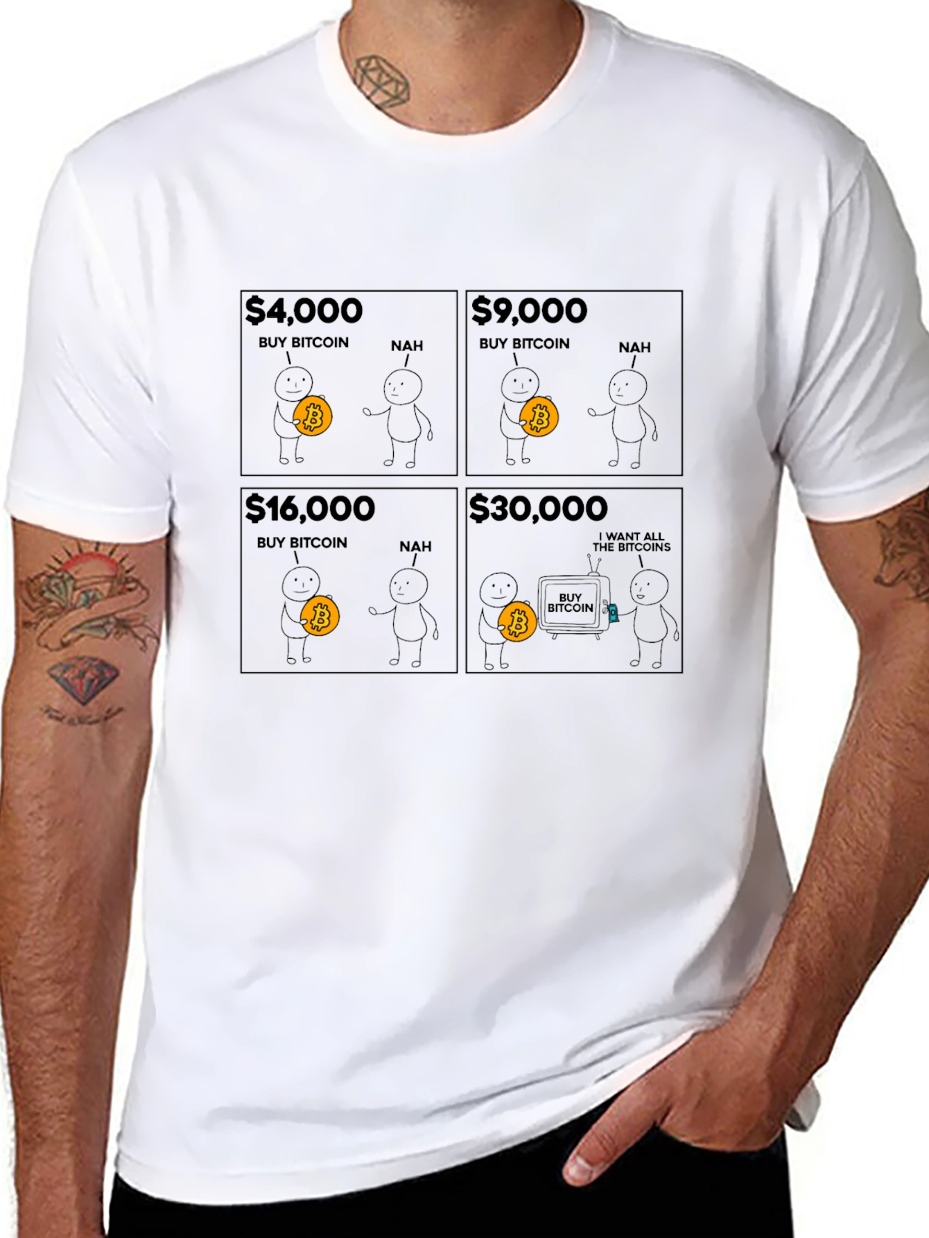 Bitcoin Evolution Graphic T-Shirt - Crypto HODL Tee