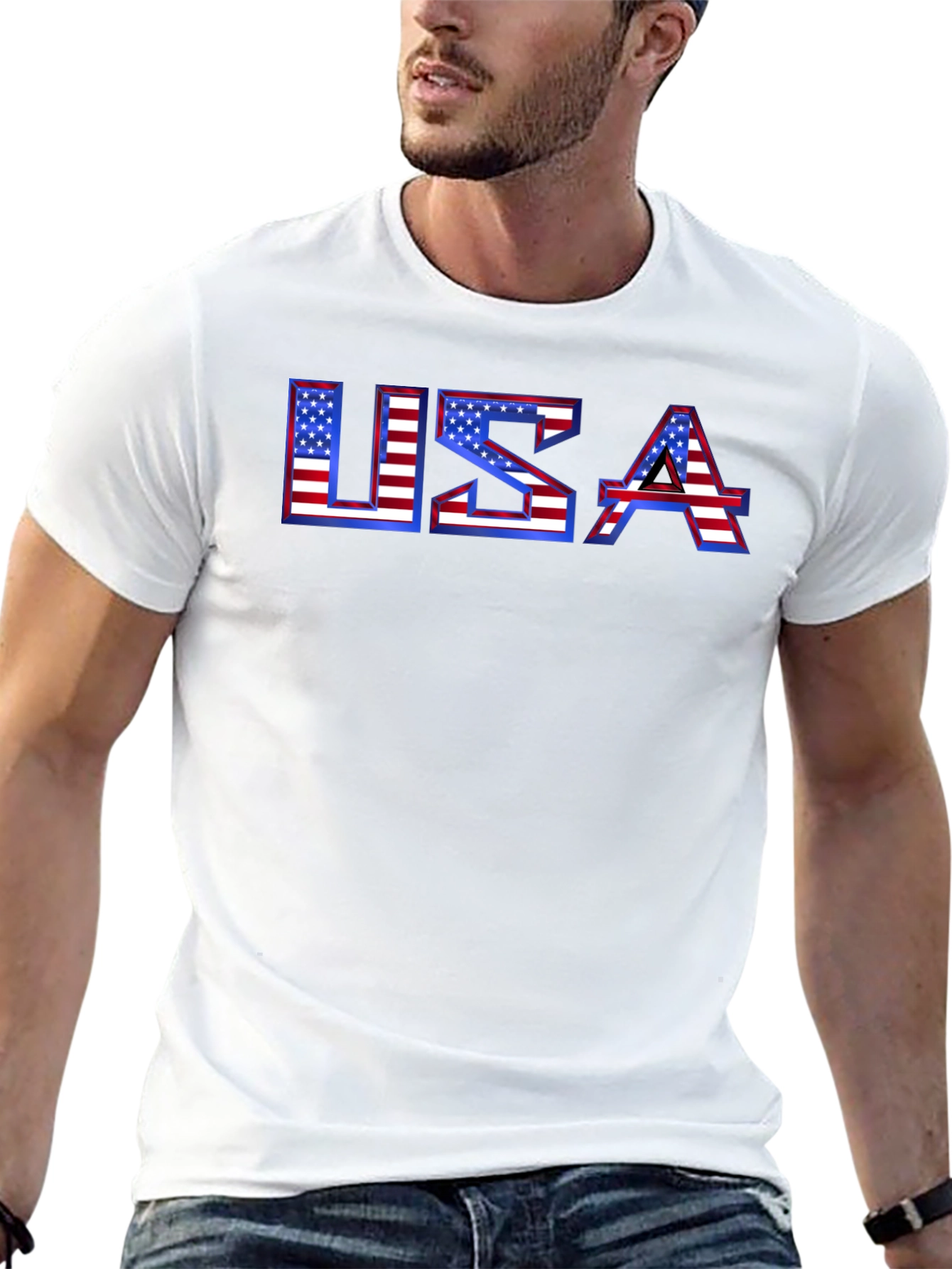 USA Flag T-Shirt - Patriotic Graphic Tee
