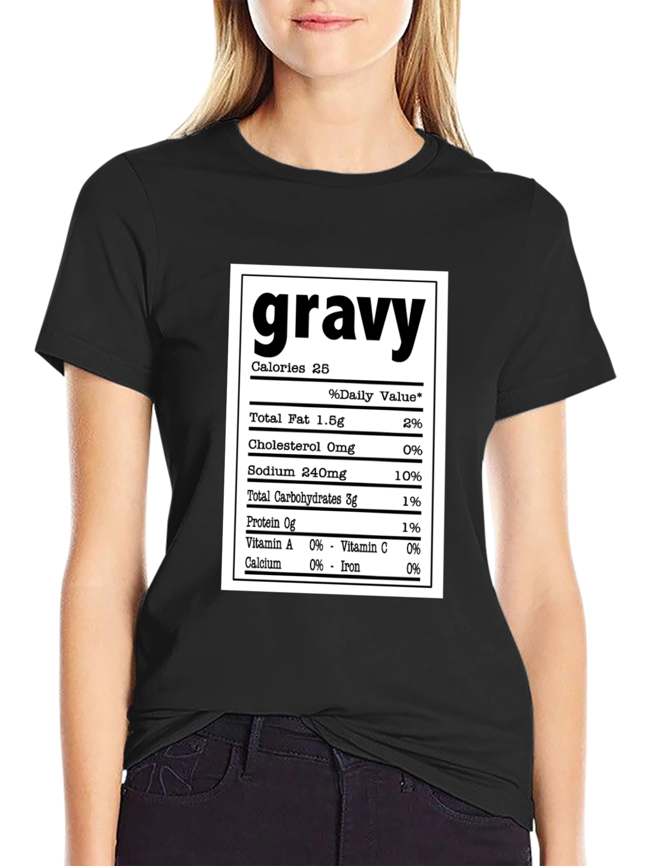Funny Gravy Nutrition Facts T-Shirt