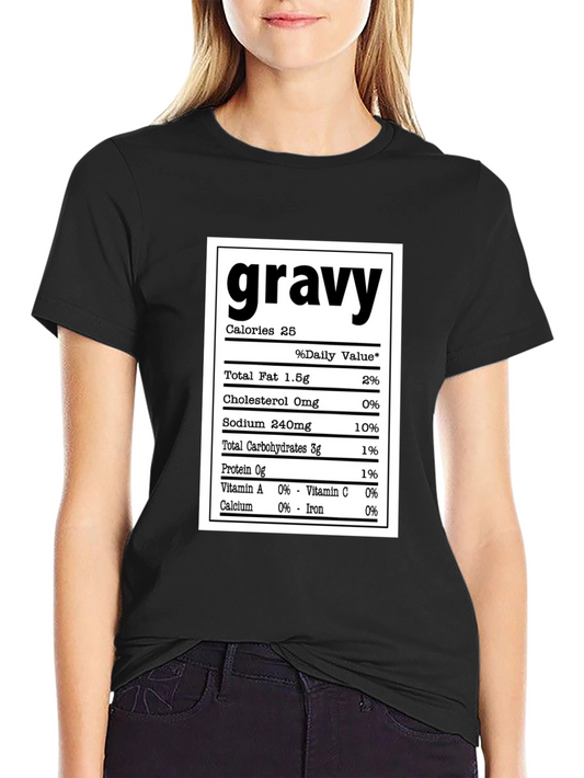 Funny Gravy Nutrition Facts T-Shirt