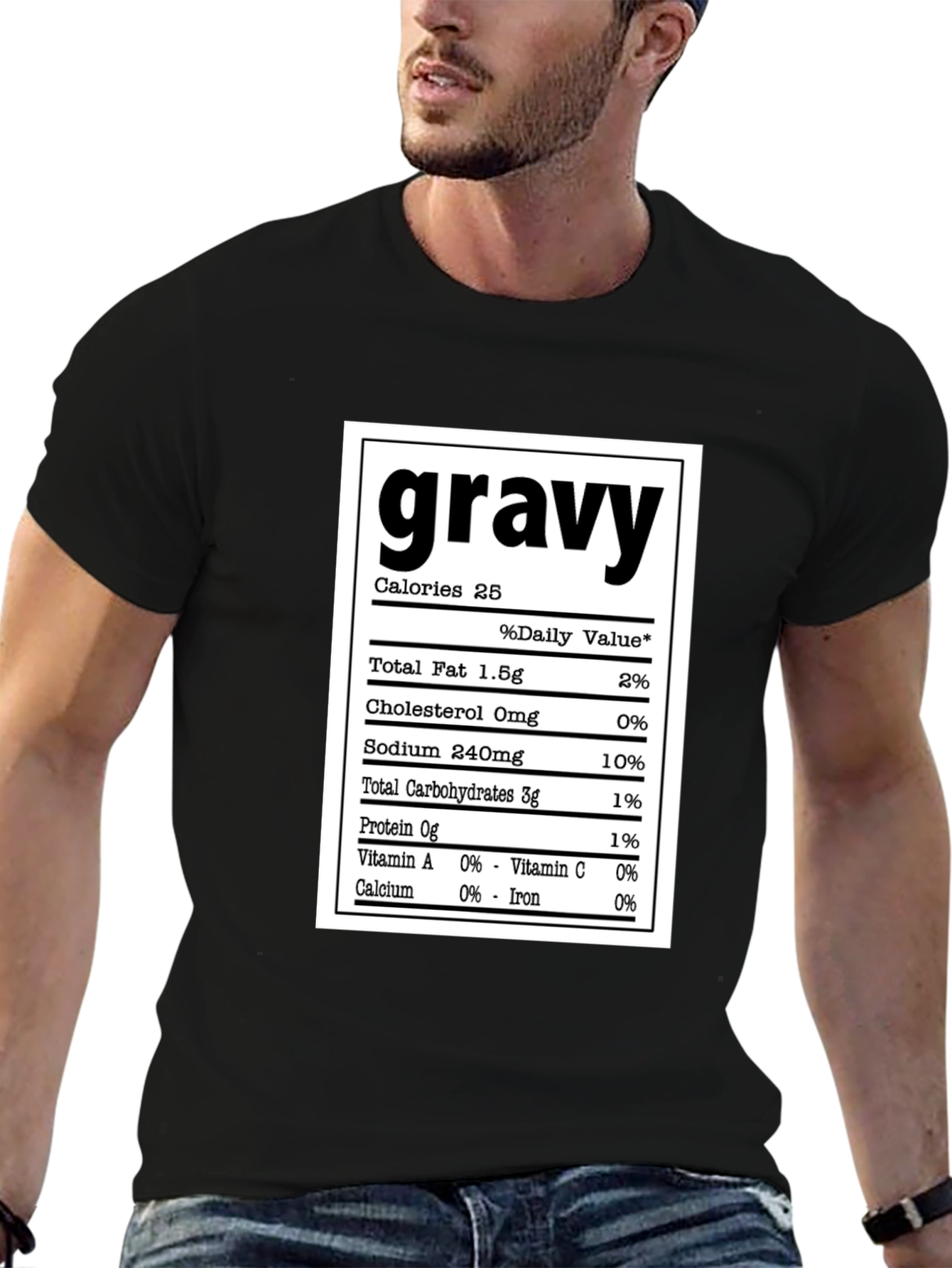 Funny Gravy Nutrition Facts T-Shirt