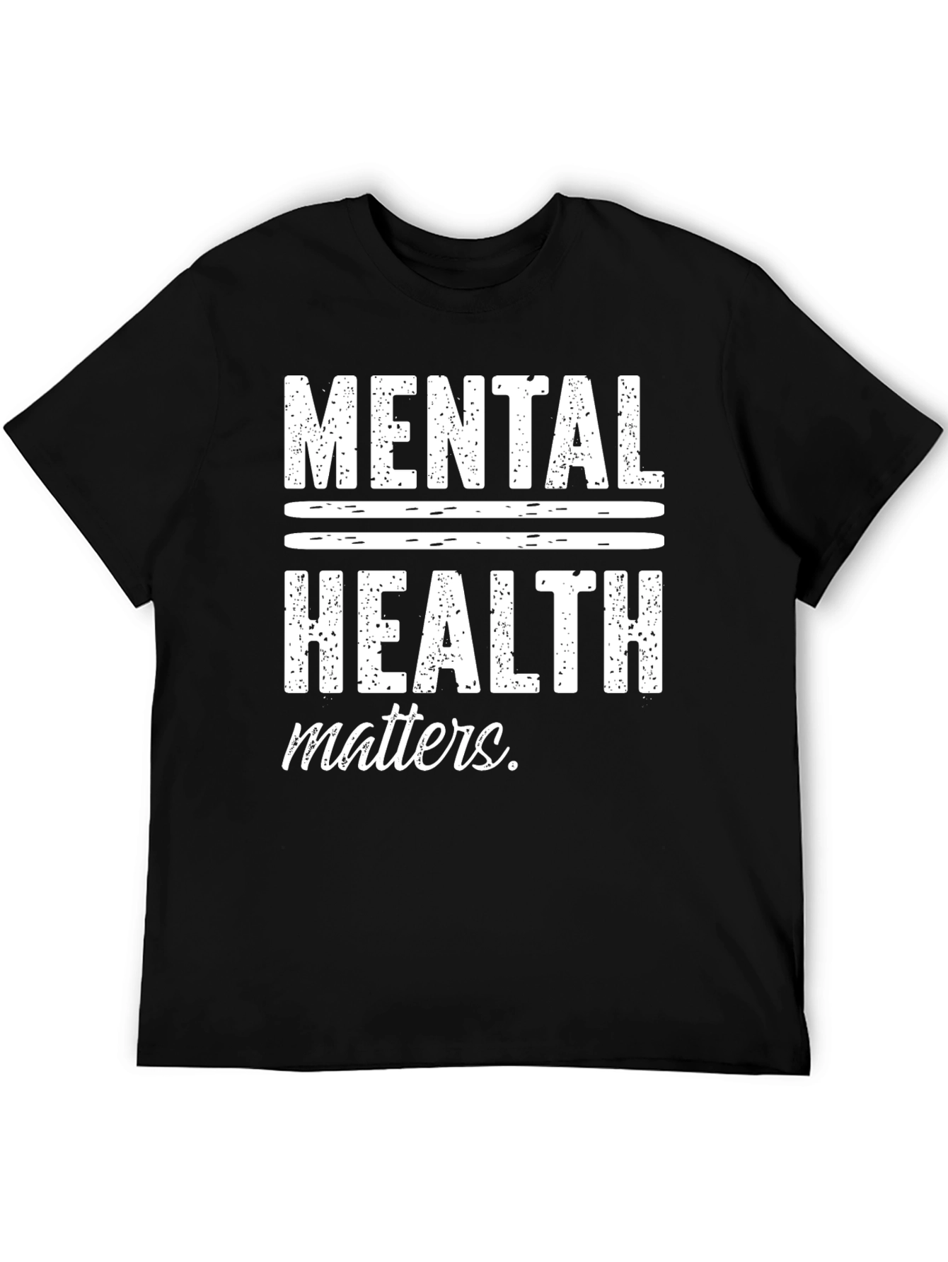 Mental Health Matters Graphic T-Shirt - Black