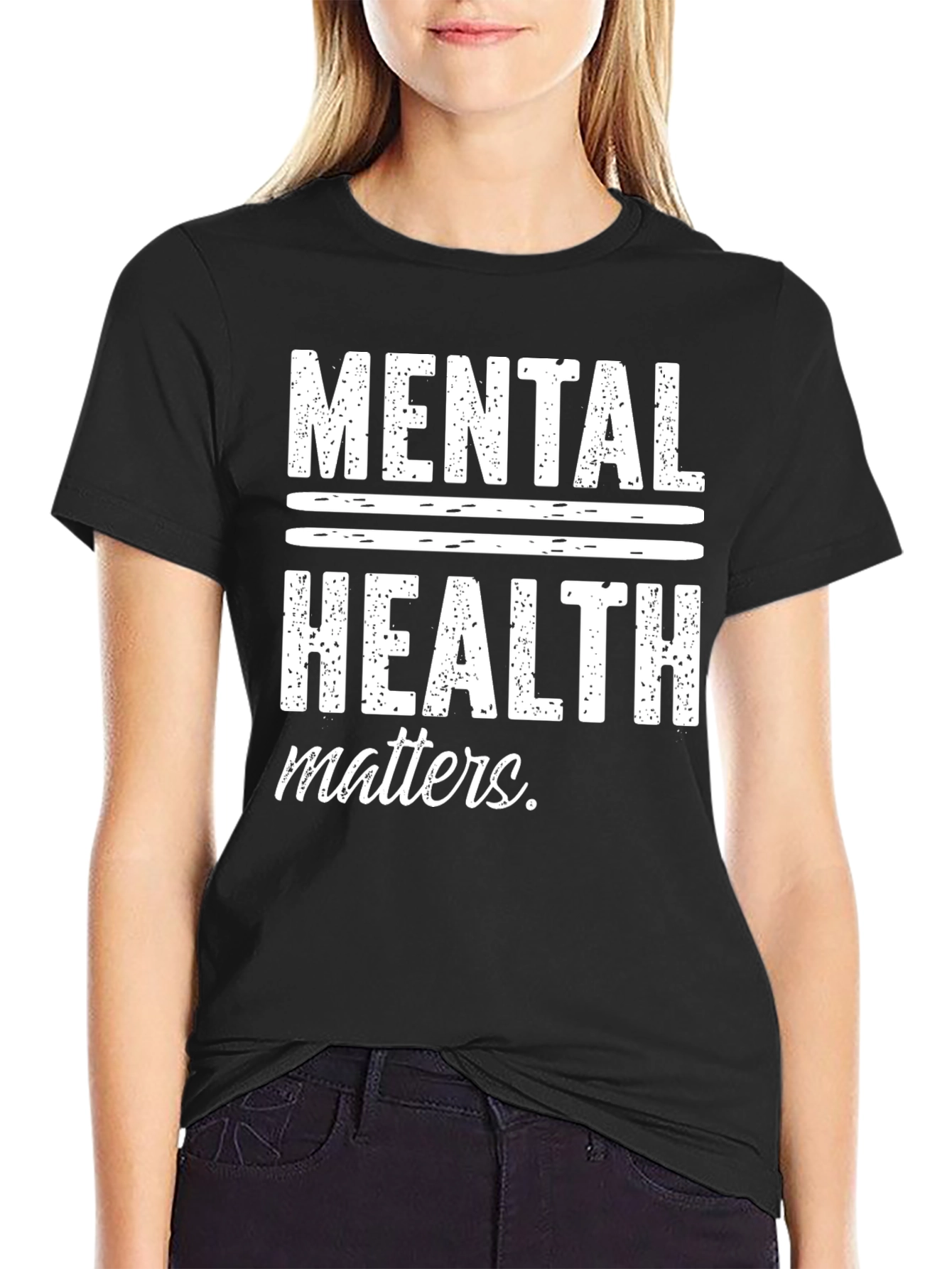 Mental Health Matters Graphic T-Shirt - Black