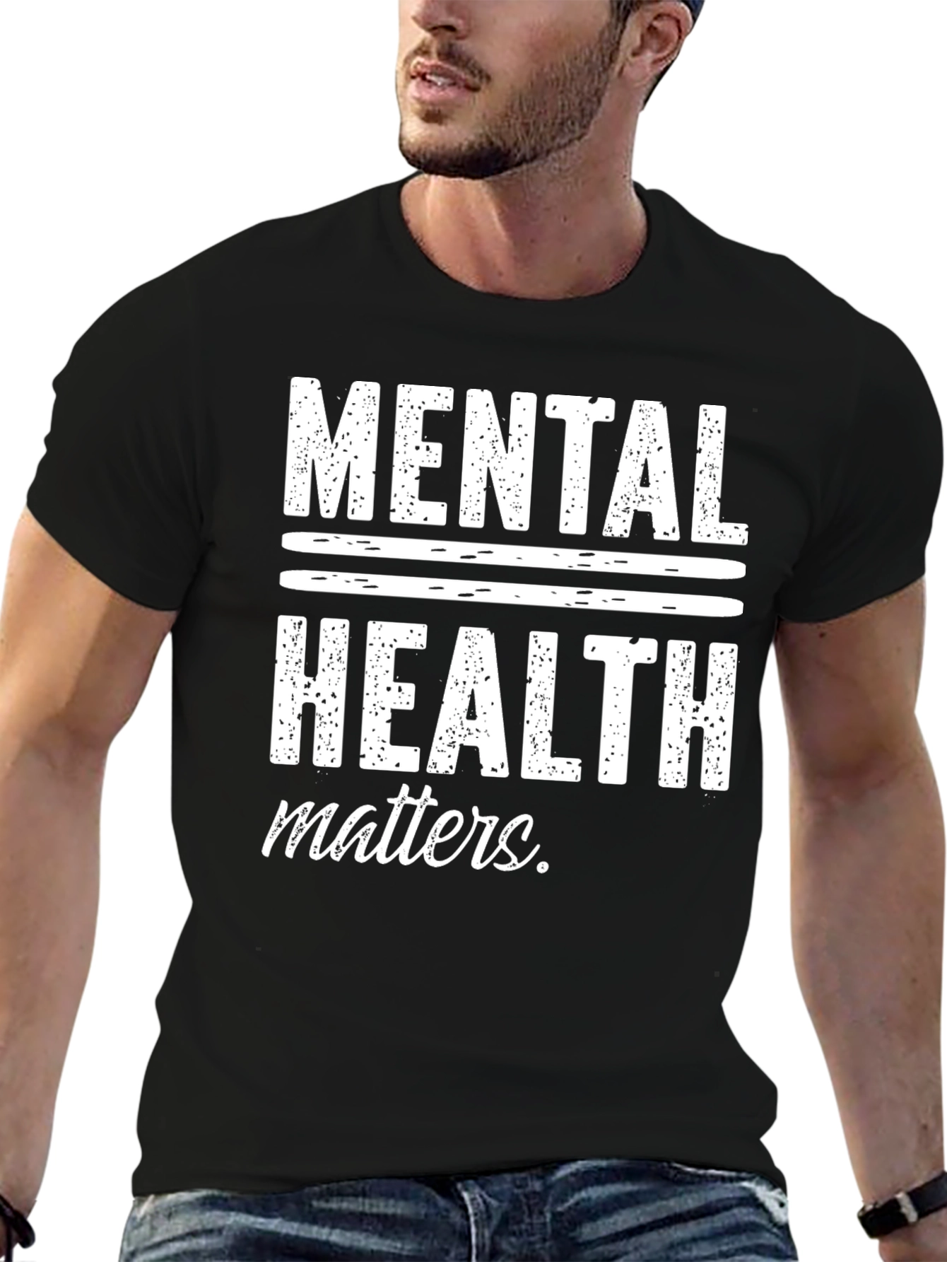 Mental Health Matters Graphic T-Shirt - Black