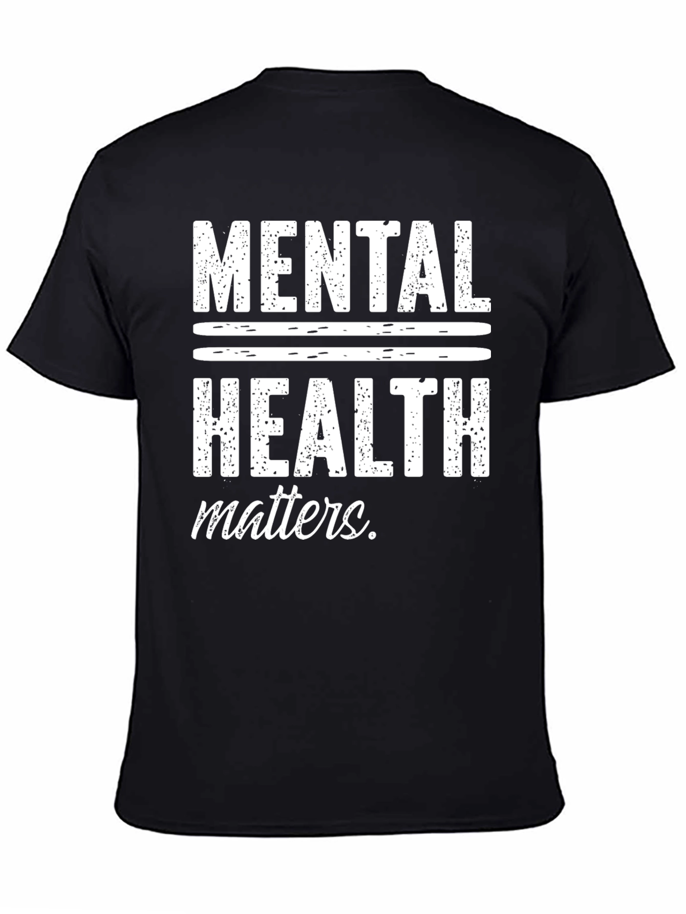 Mental Health Matters Graphic T-Shirt - Black