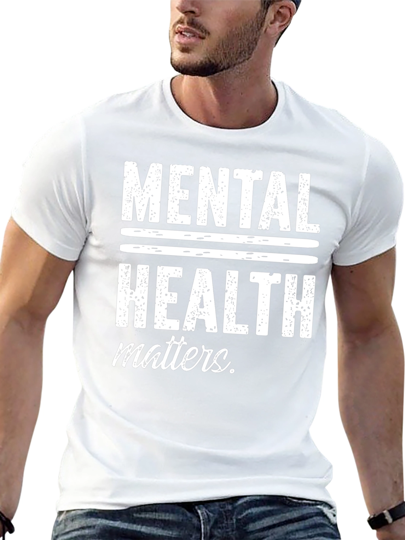 Mental Health Matters Graphic T-Shirt - Black