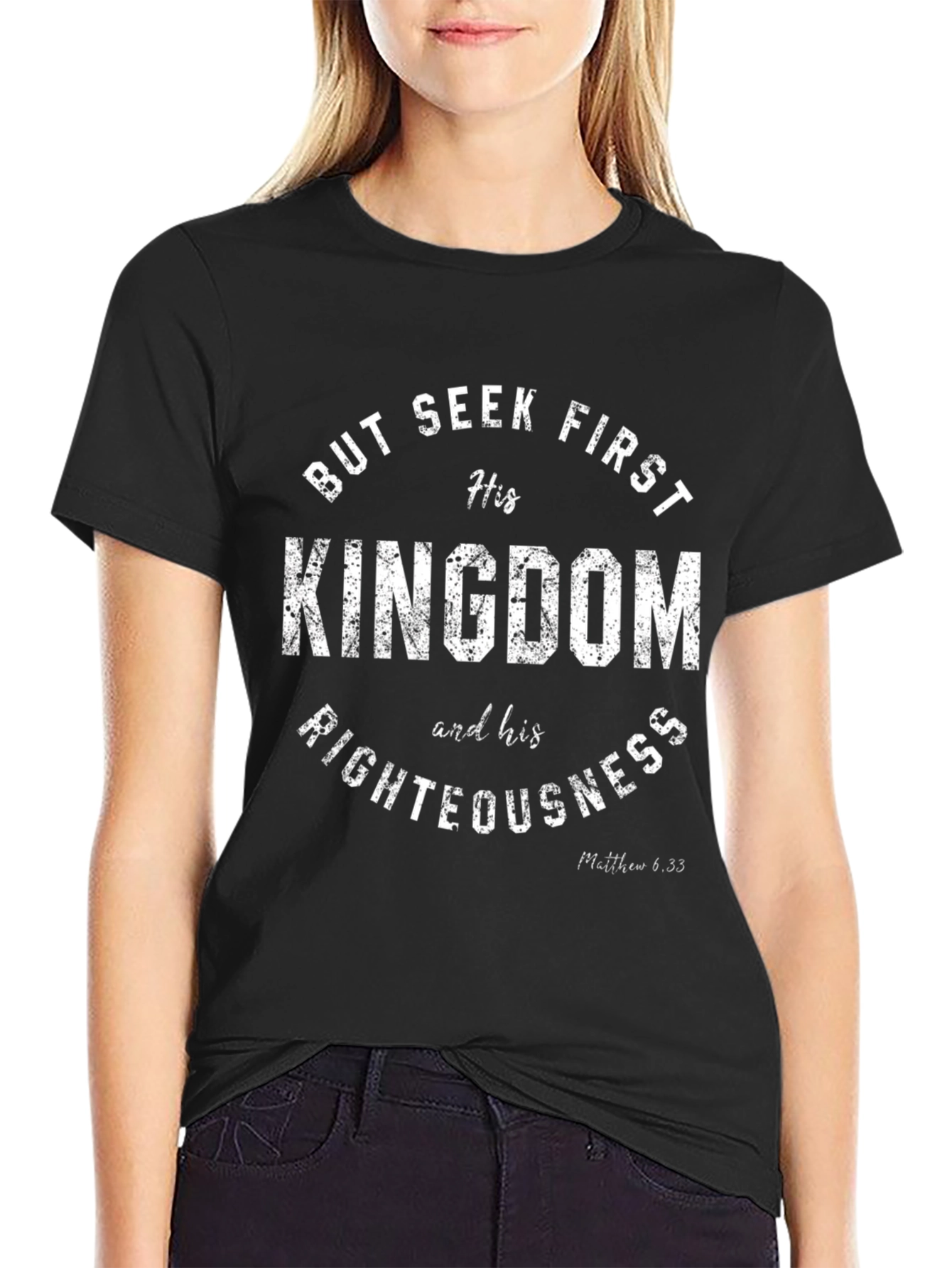 Seek First His Kingdom Christian Tee