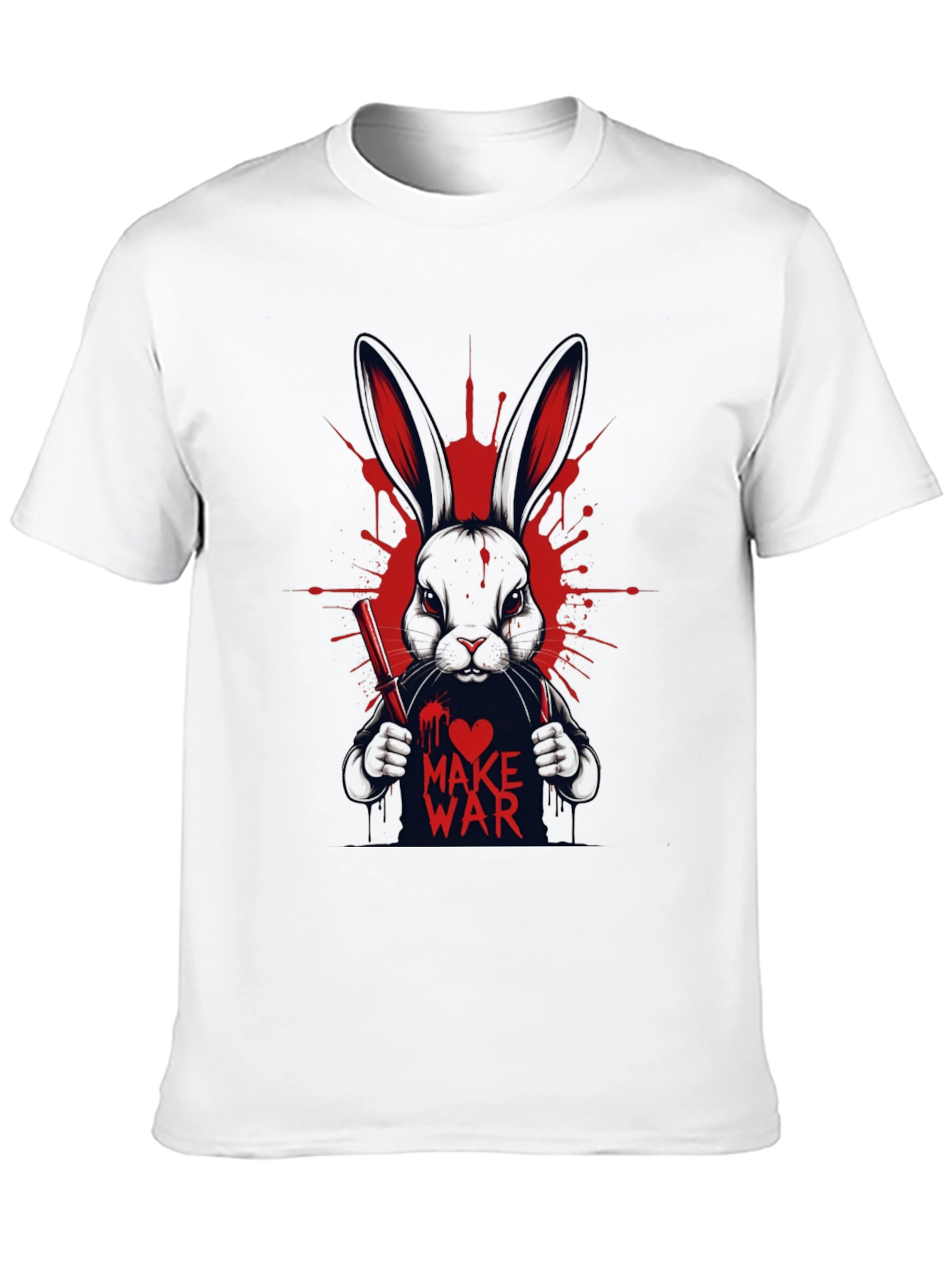 Make War Rabbit Tee - Mens Graphic Print