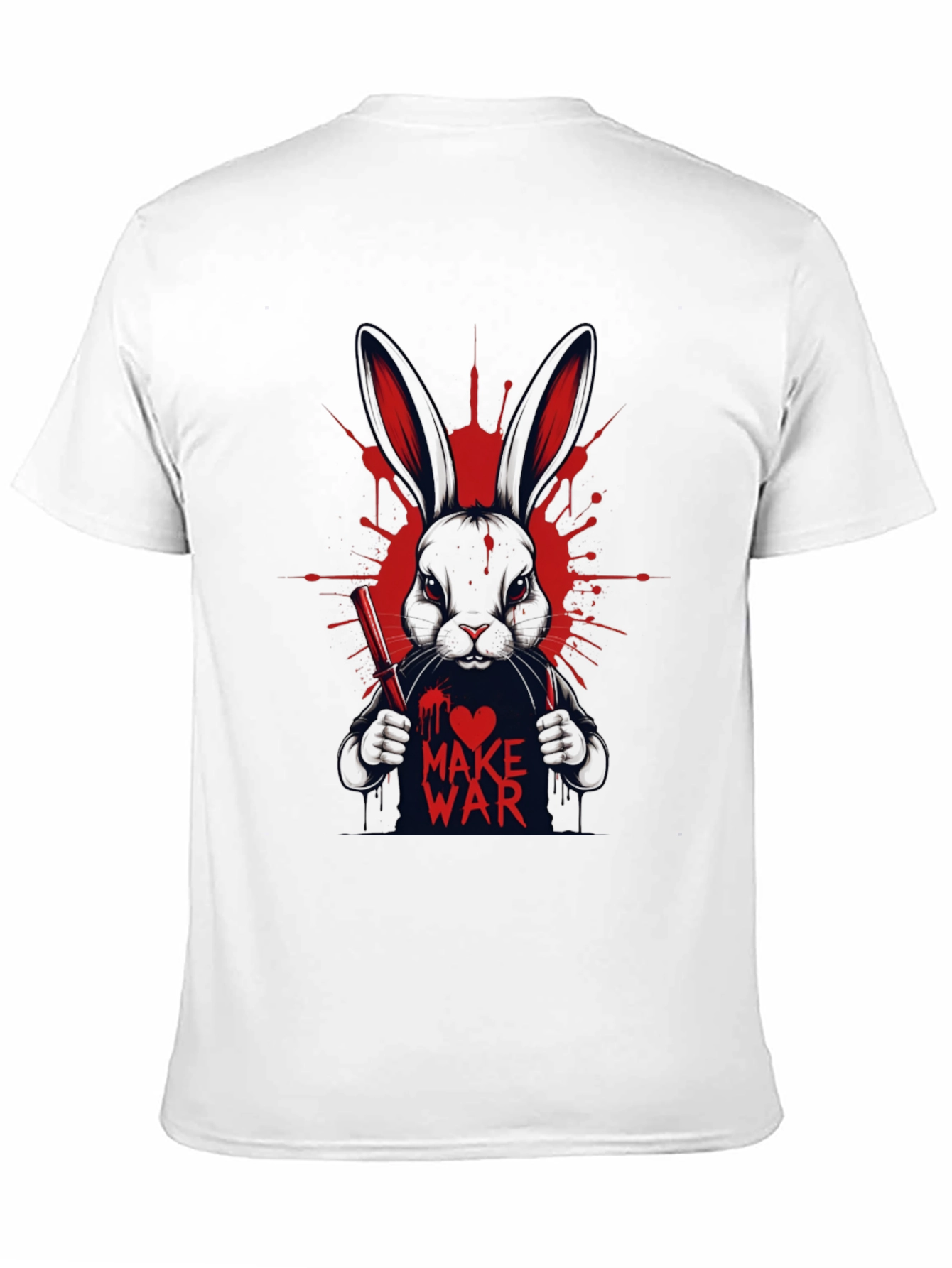 Make War Rabbit Tee - Mens Graphic Print