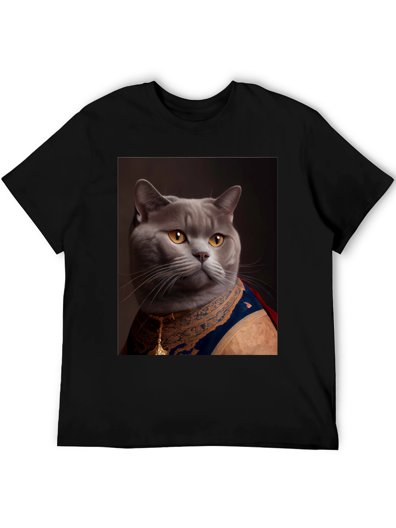 Cat King Portrait T-Shirt