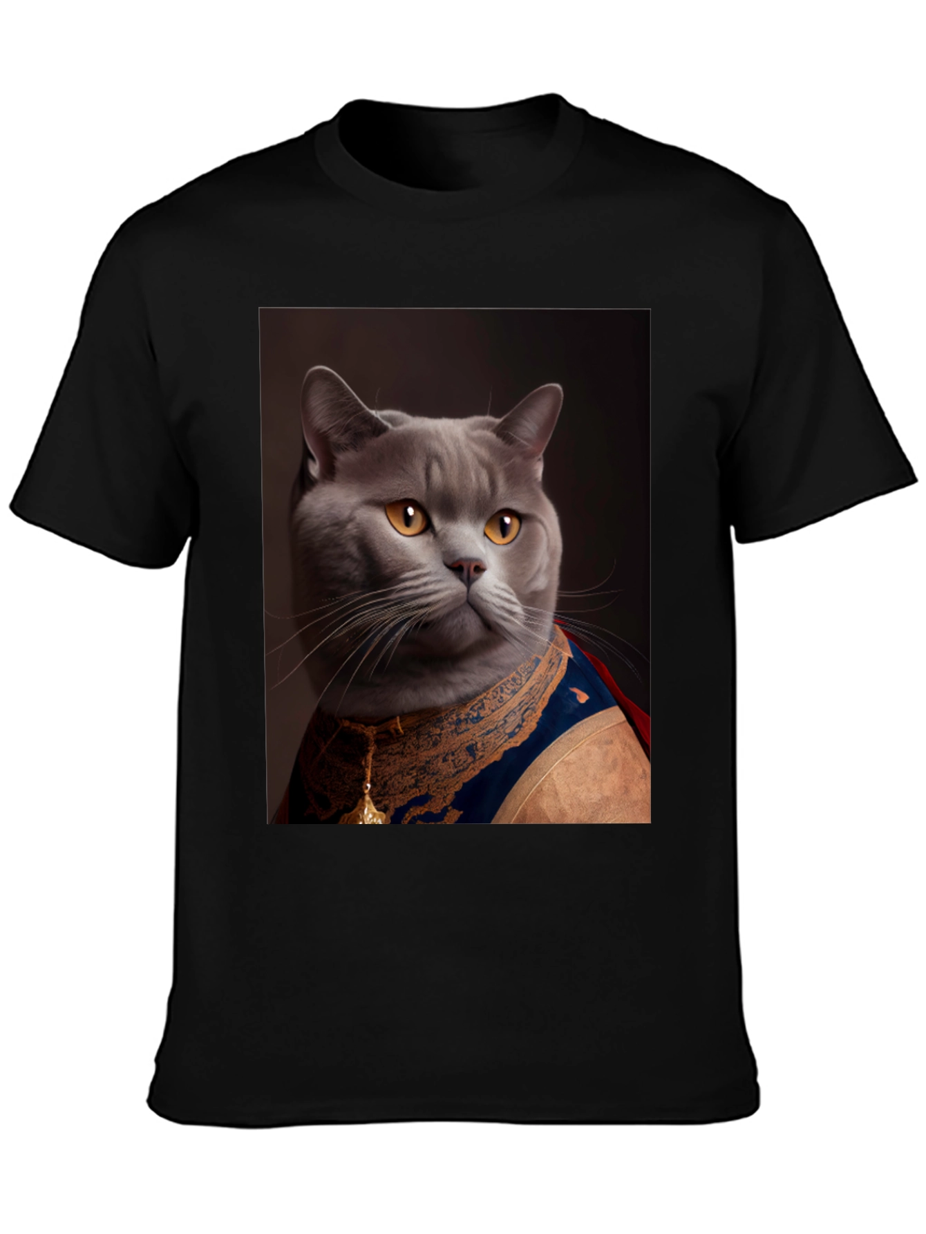 Cat King Portrait T-Shirt