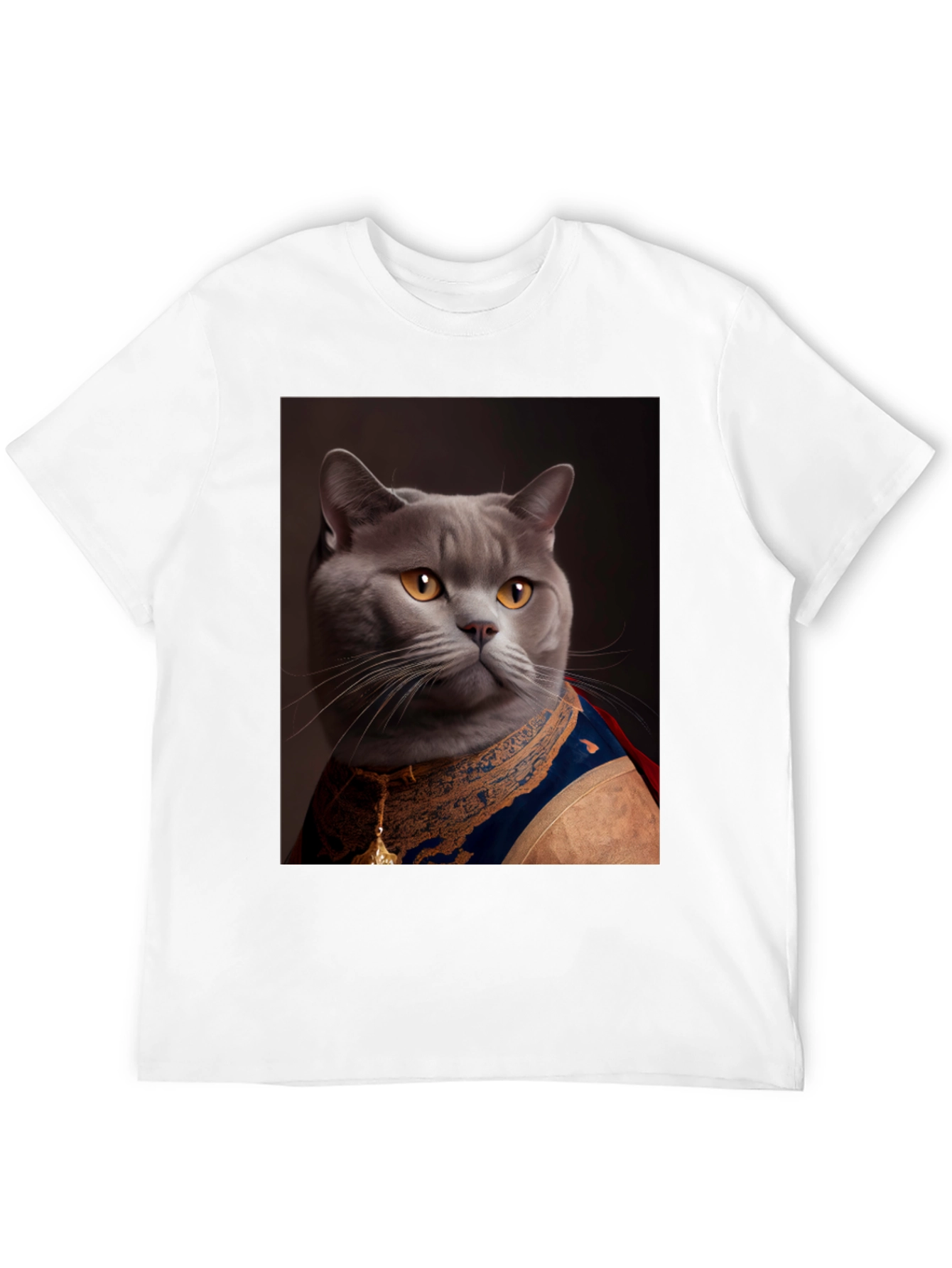 Cat King Portrait T-Shirt