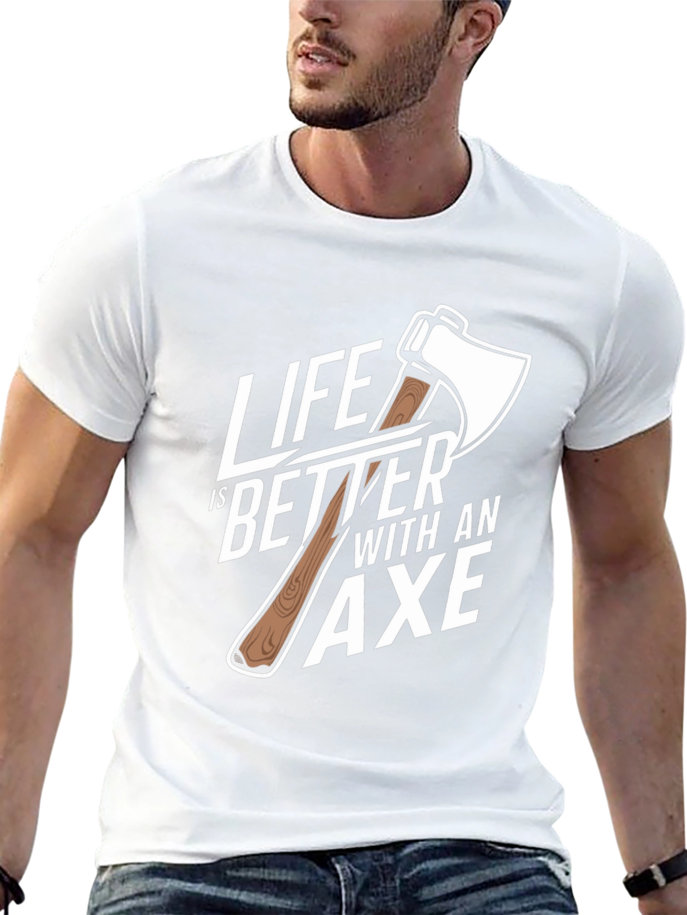 Life is Better with an Axe Graphic T-Shirt