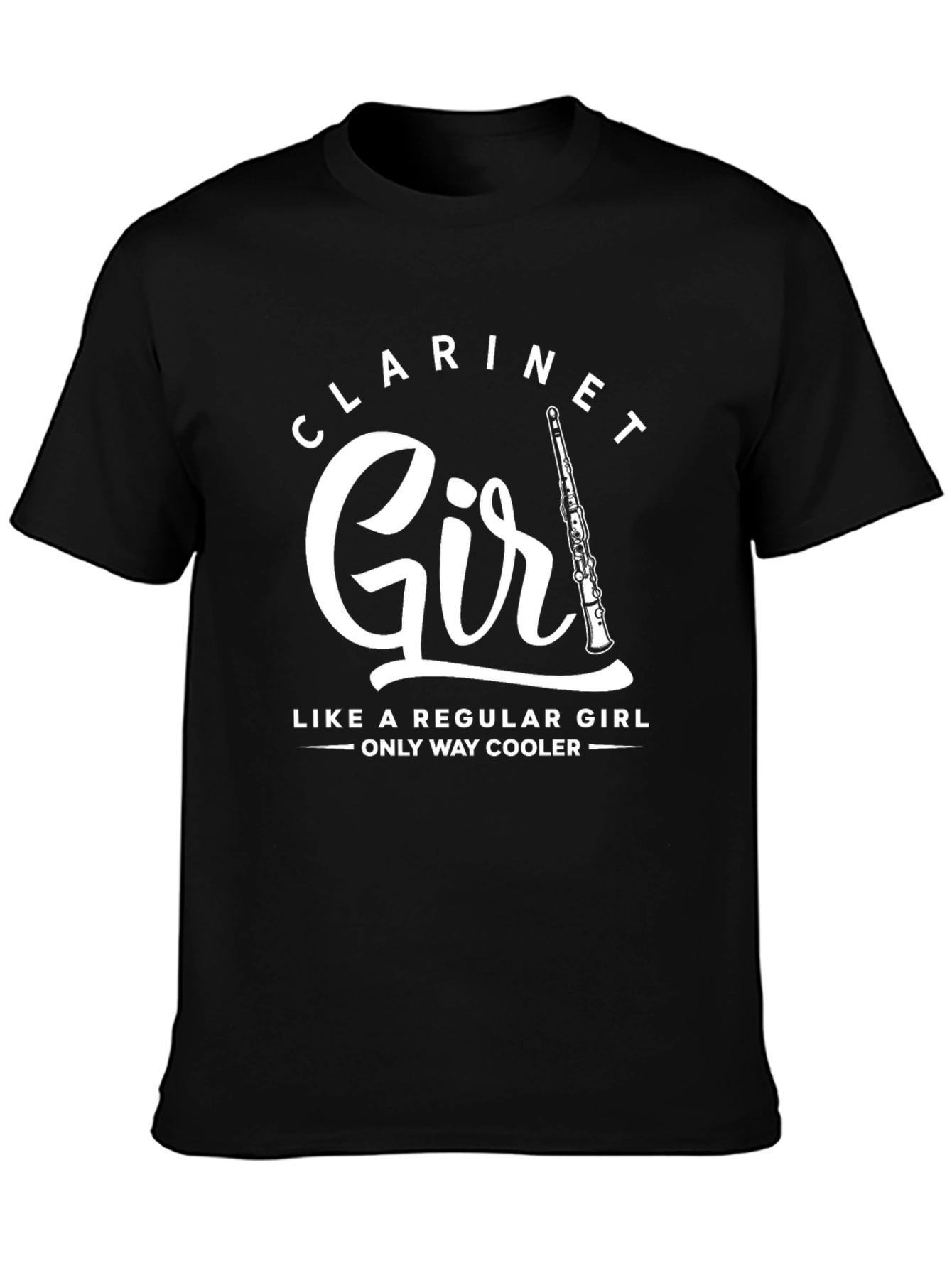 Clarinet Girl T-Shirt - Music Lover Tee