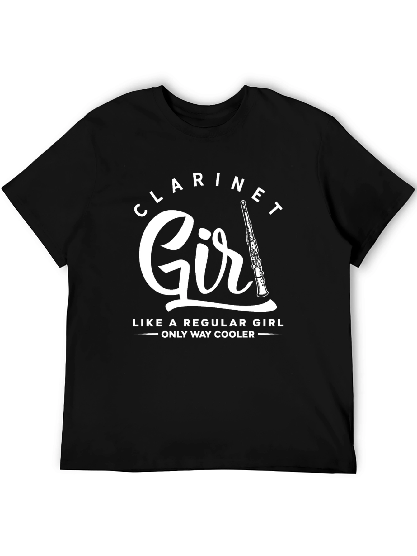 Clarinet Girl T-Shirt - Music Lover Tee
