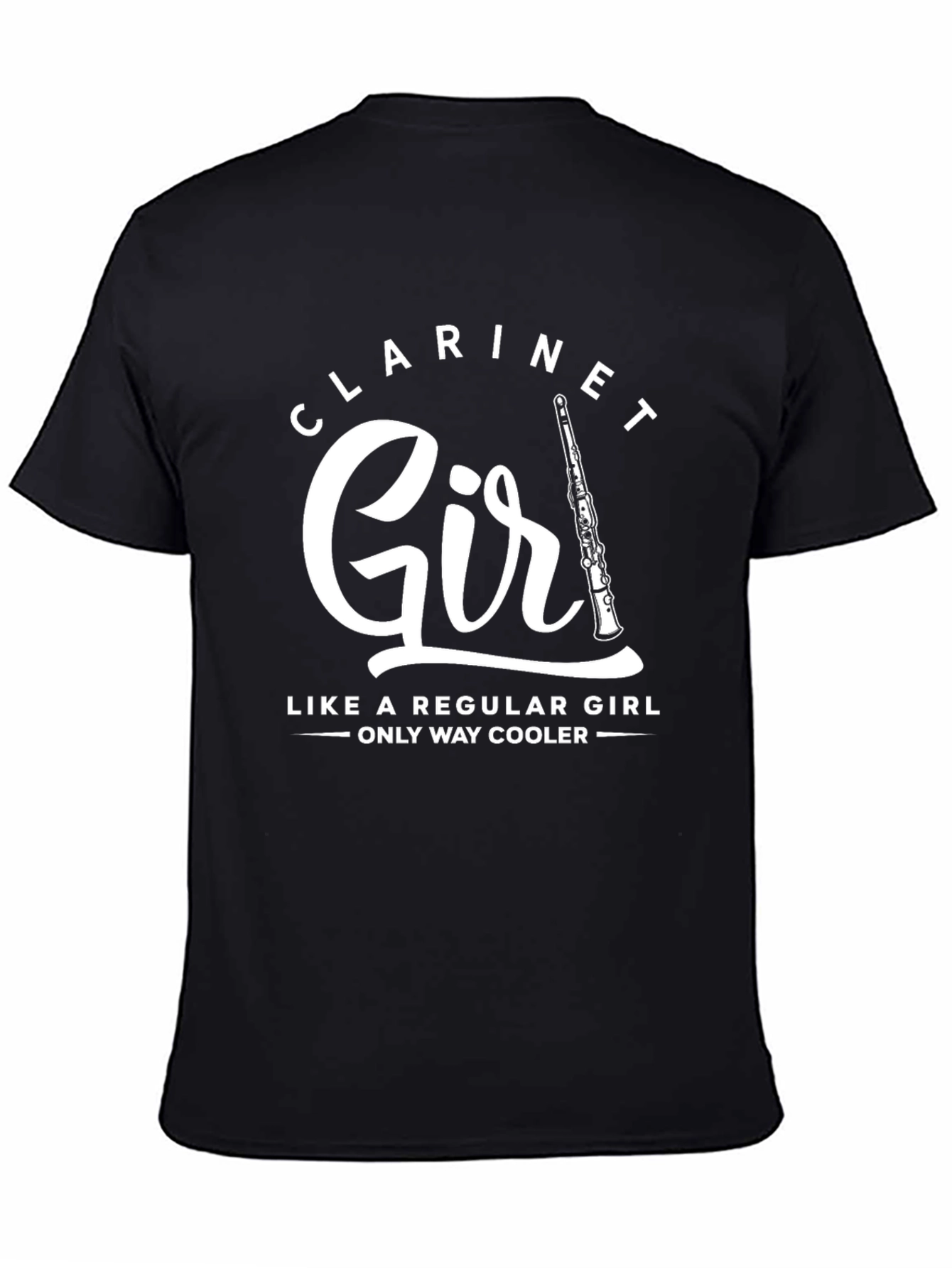 Clarinet Girl T-Shirt - Music Lover Tee