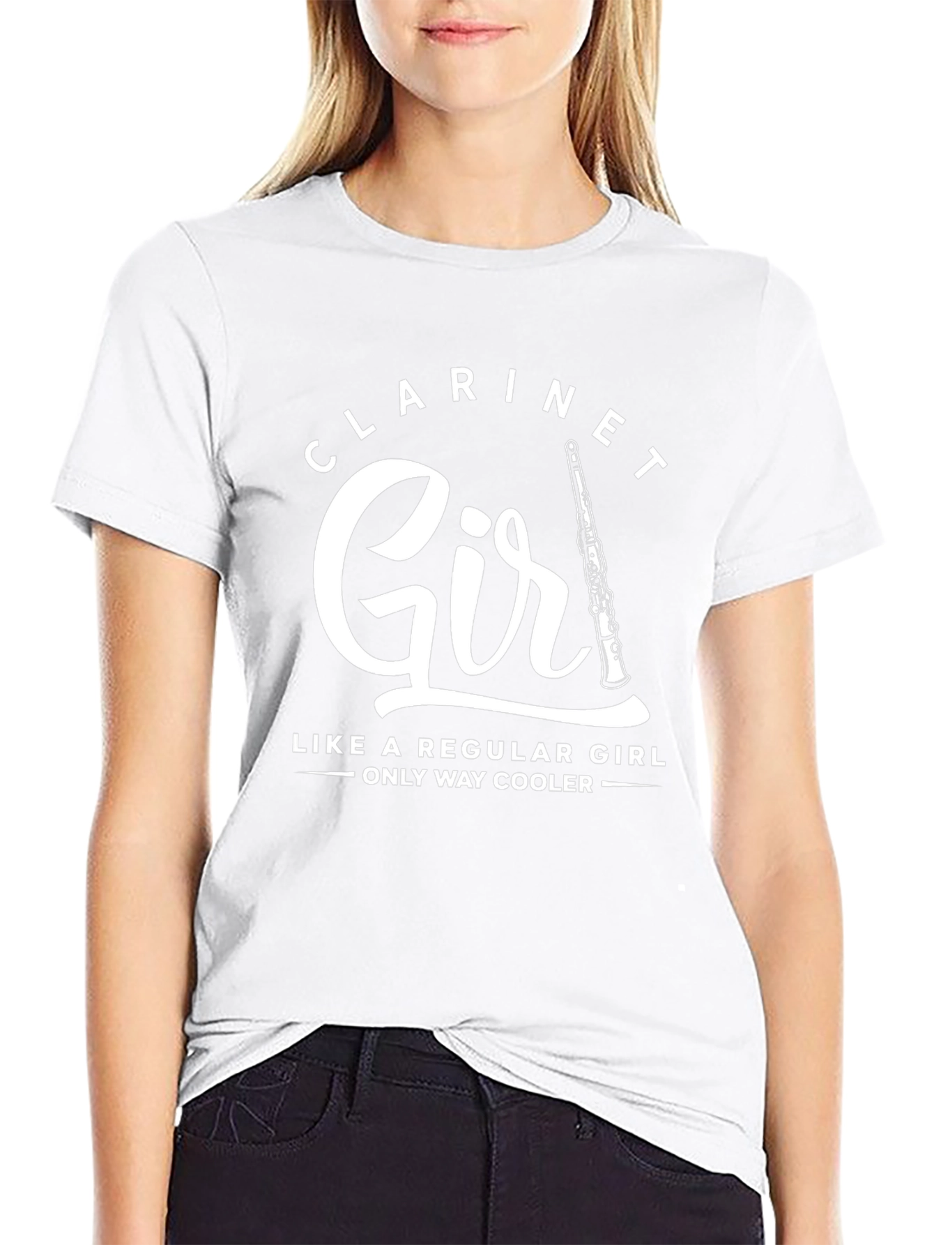 Clarinet Girl T-Shirt - Music Lover Tee