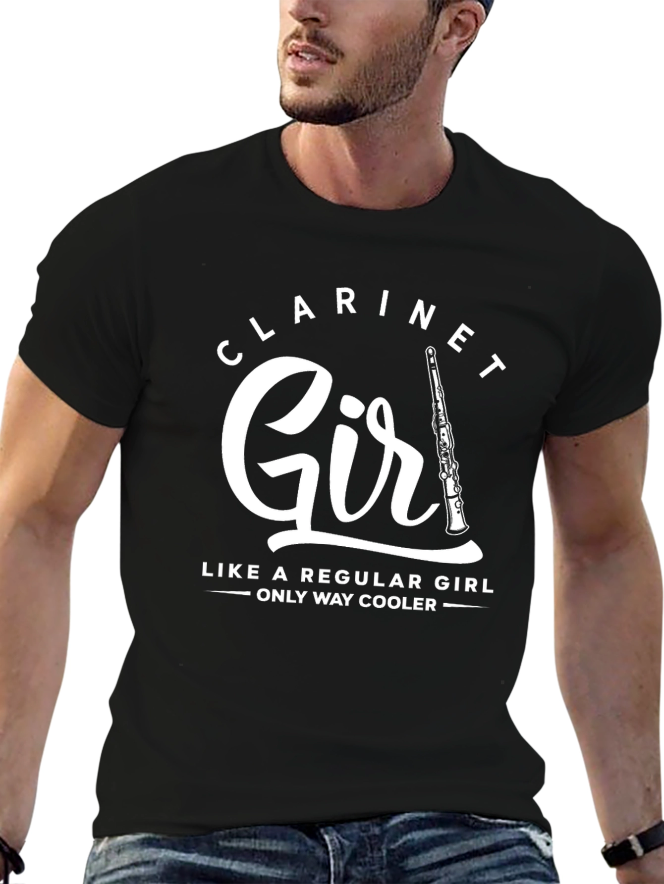 Clarinet Girl T-Shirt - Music Lover Tee