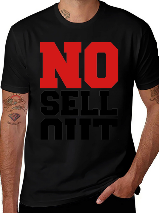 No Sell Out Black Graphic T-Shirt