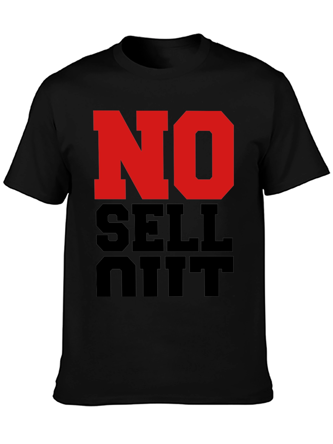 No Sell Out Black Graphic T-Shirt