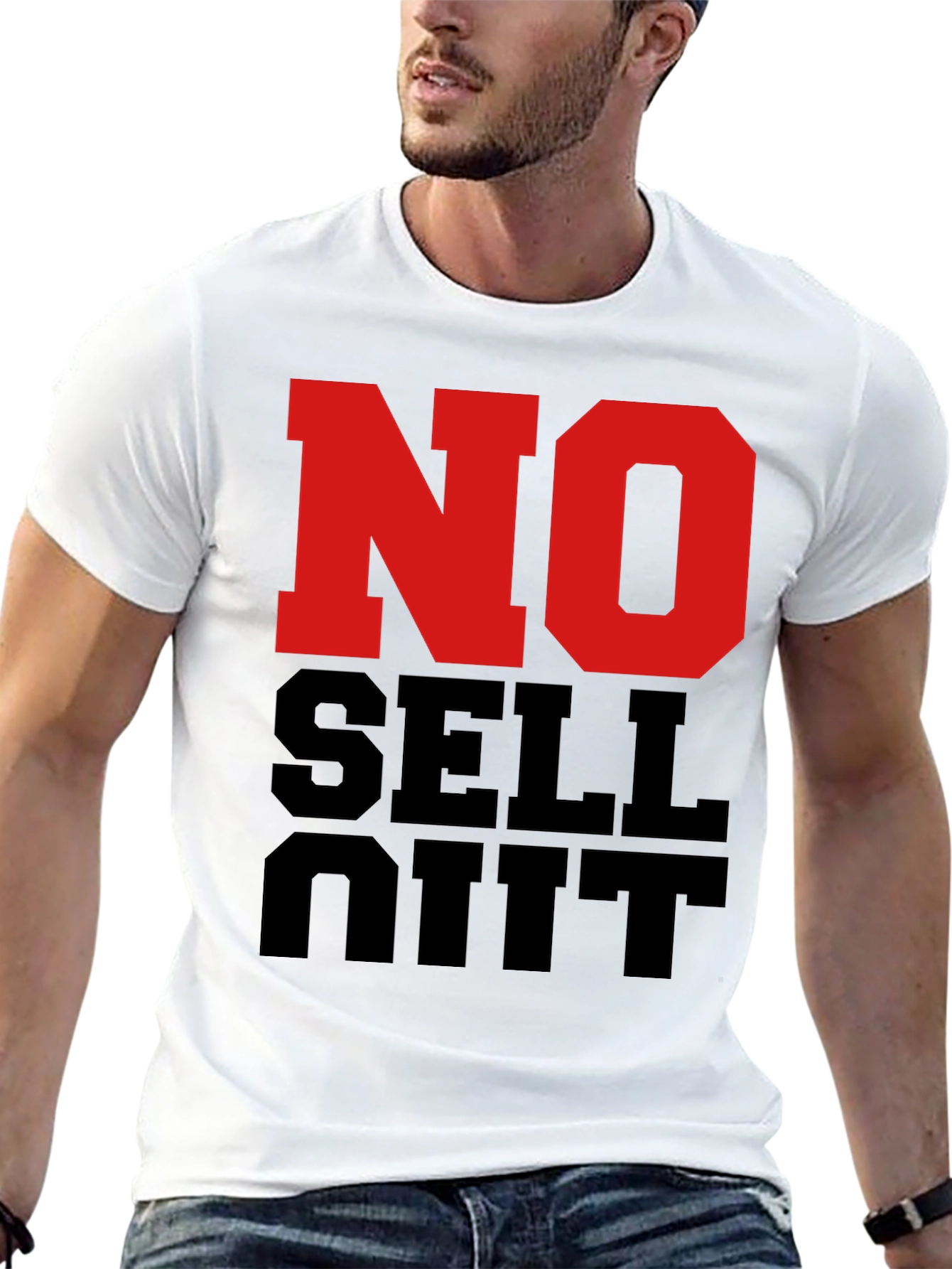 No Sell Out Black Graphic T-Shirt