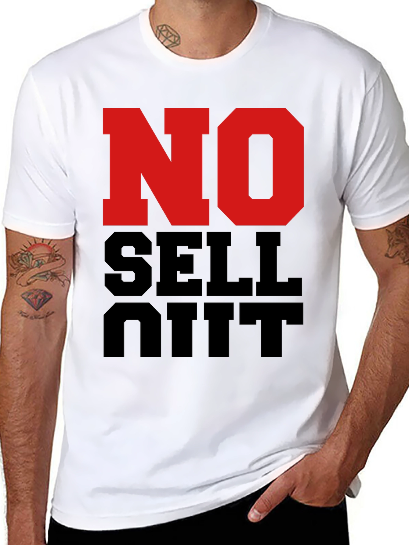 No Sell Out Black Graphic T-Shirt