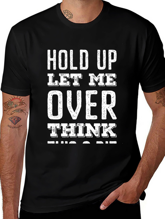 Overthink Black Graphic Tee