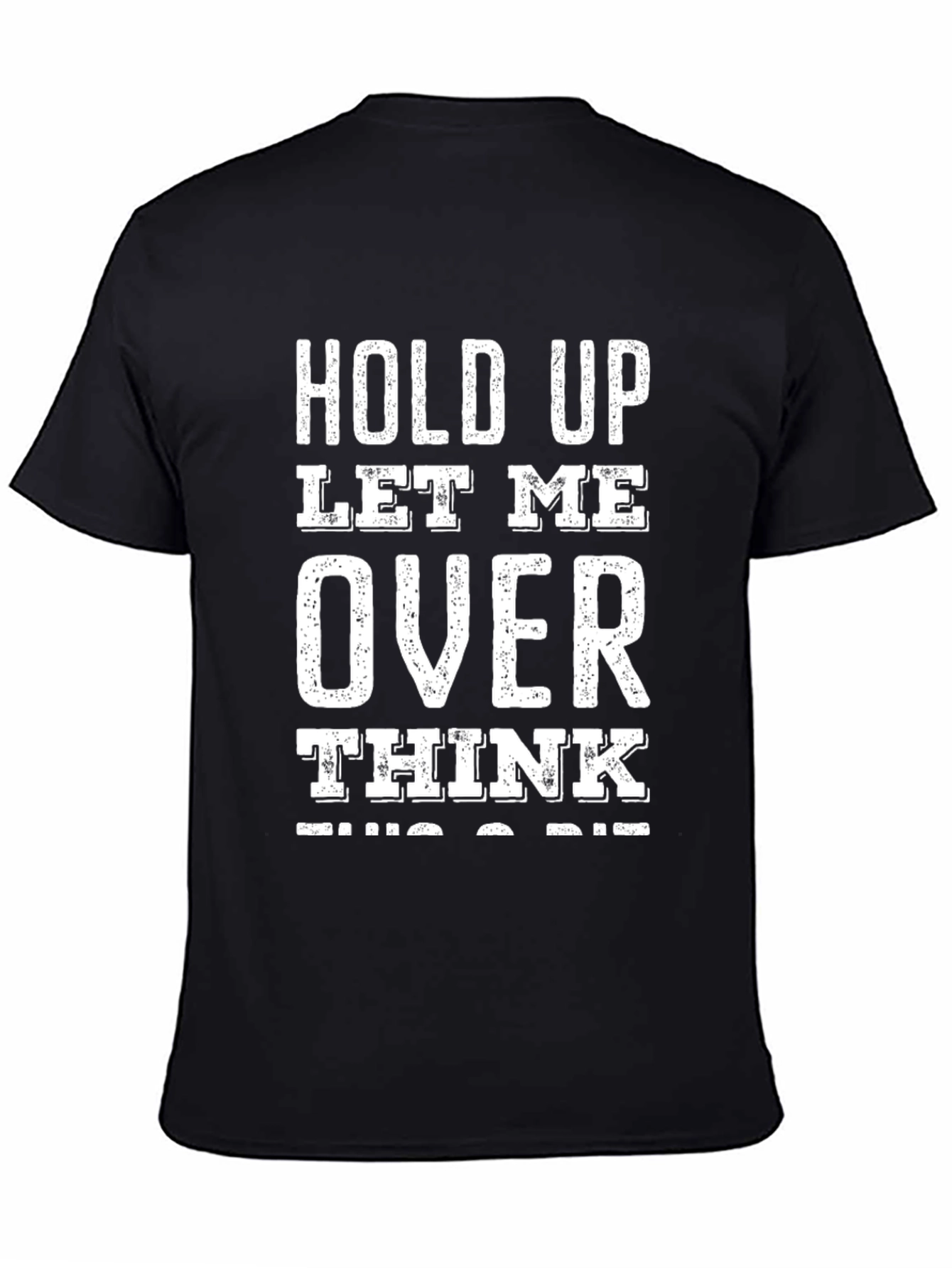 Overthink Black Graphic Tee