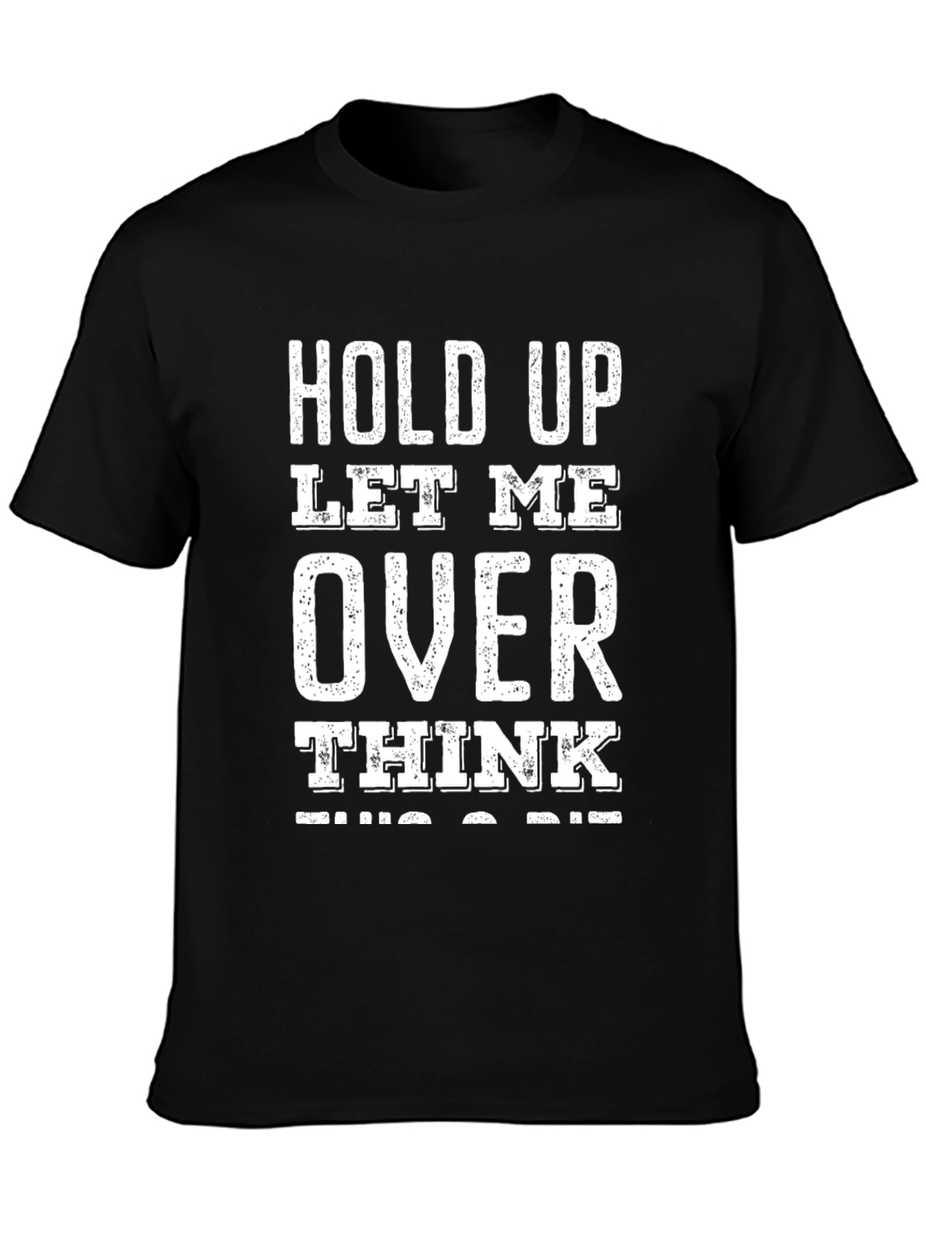 Overthink Black Graphic Tee