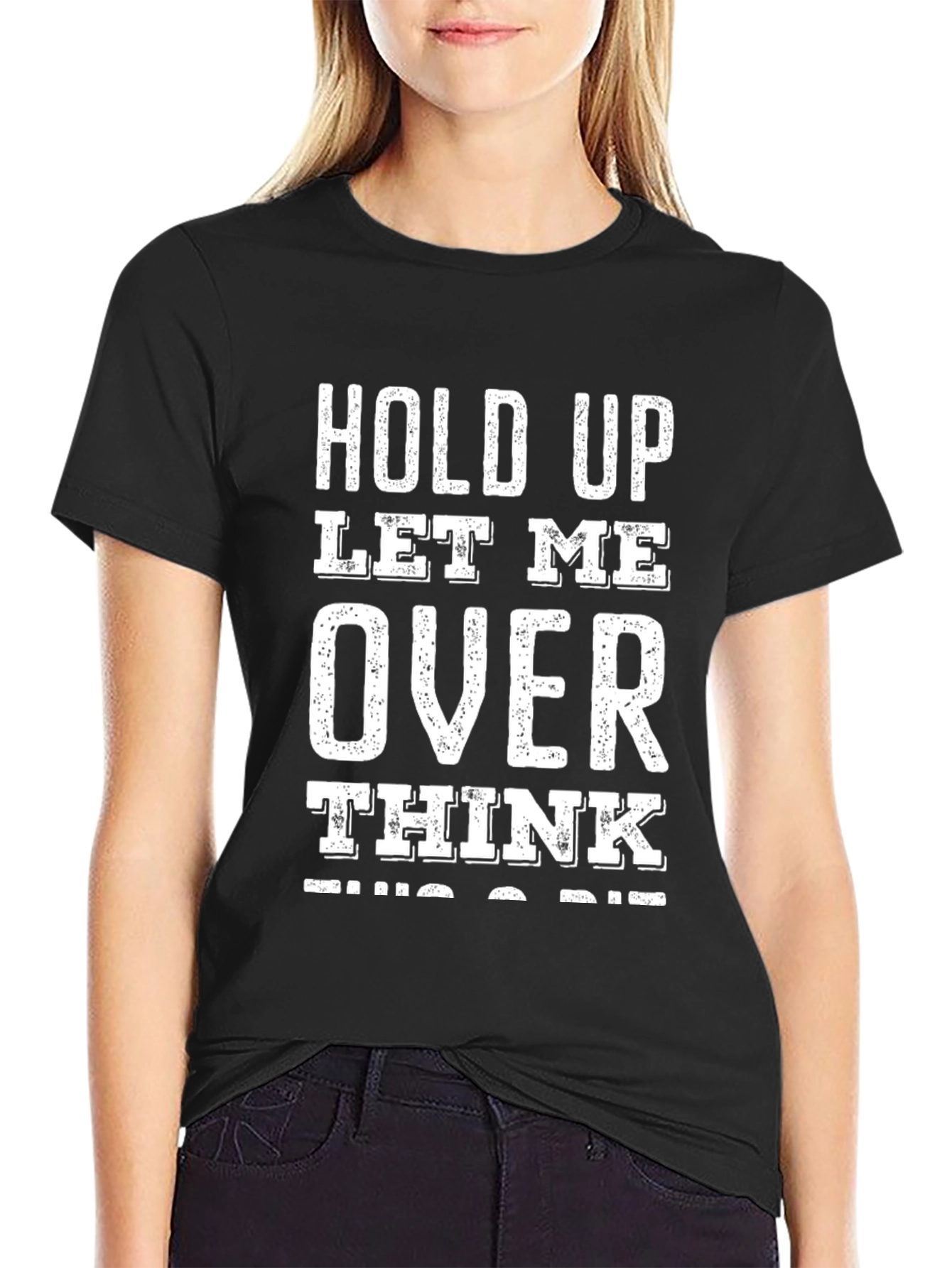 Overthink Black Graphic Tee
